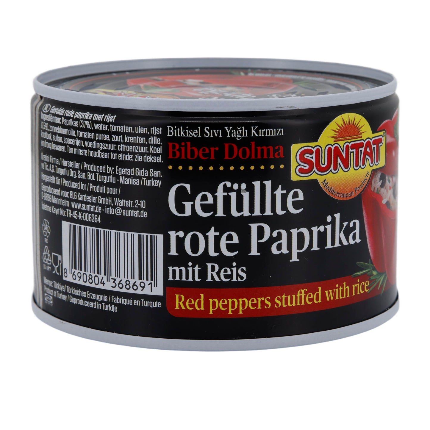 Pirinçli Dolma Kırmızı Biber Suntat | Vejetaryen Uzmanlık | 400 g