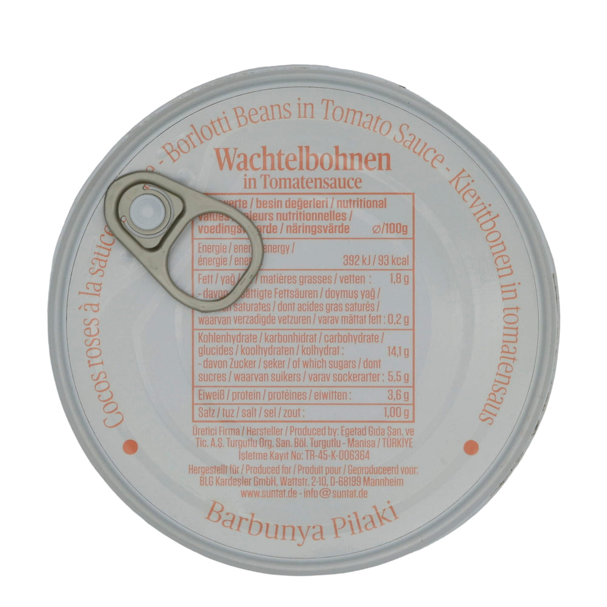 Wachtelbohnen Suntat | In Tomatensauce | Barbunya Pilaki, traditionell | 400 g SUNTAT