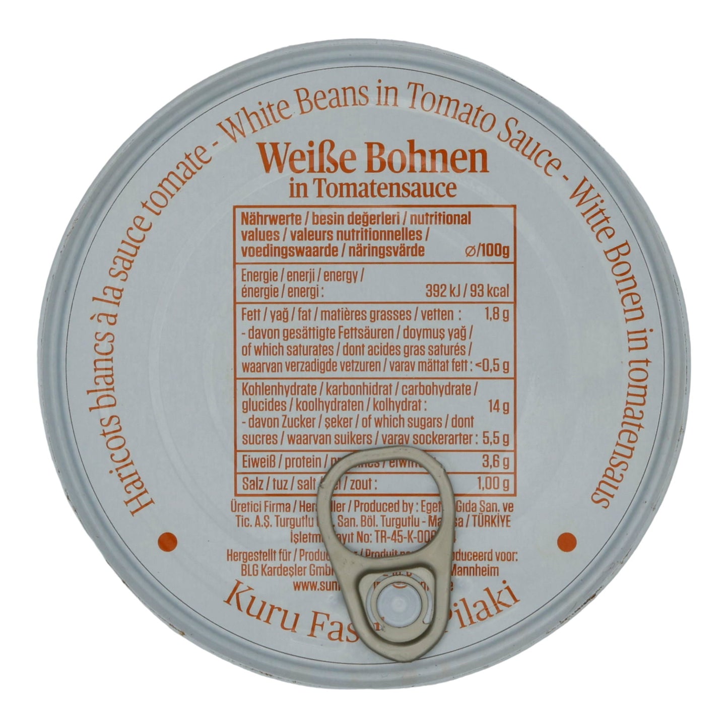 Bohnen Suntat | Weiße in Tomatensauce | Kuru Fasulye Pilaki | 400g SUNTAT