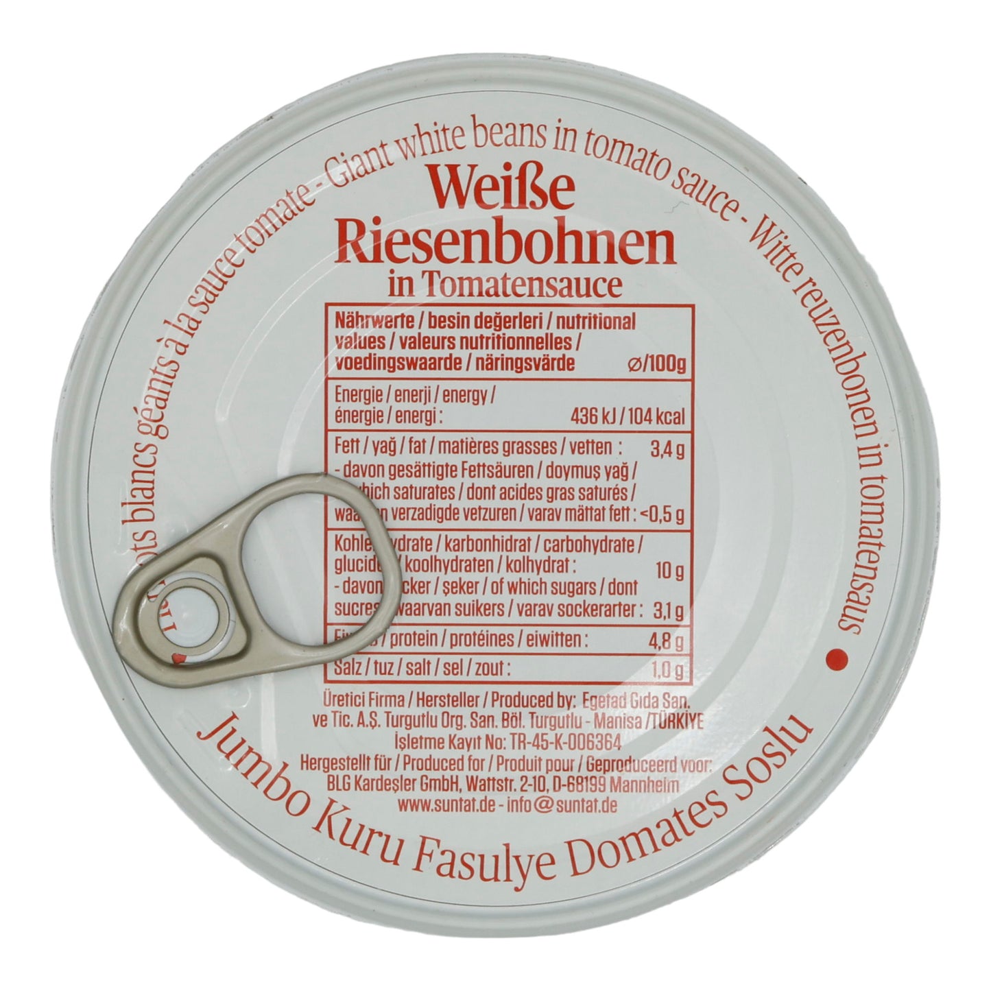 Riesenbohnen Suntat | Baklagiller | Soslu, Fasulye Pilaki | 400 g