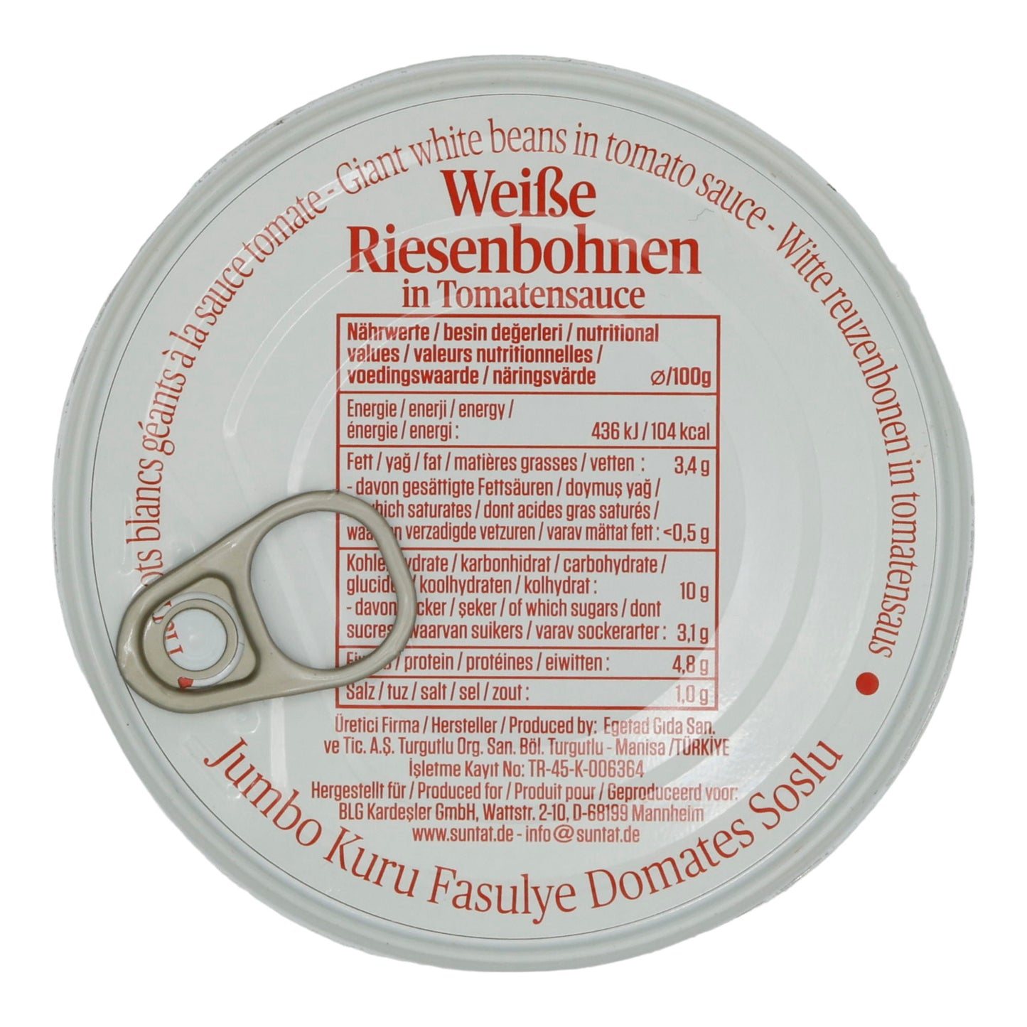 Riesenbohnen Suntat | Hülsenfrüchte | In Sauce, Fasulye Pilaki | 400 g SUNTAT