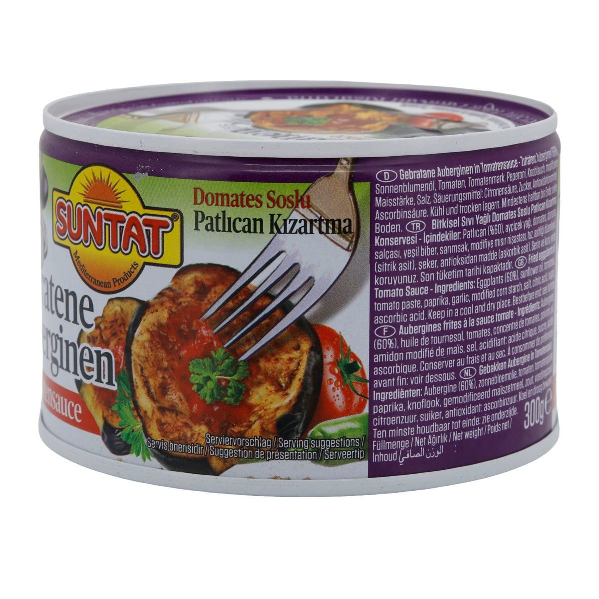 Gebratene Auberginen Suntat | Gemüse | Mediterran, würzige Tomatensauce | 300 g SUNTAT