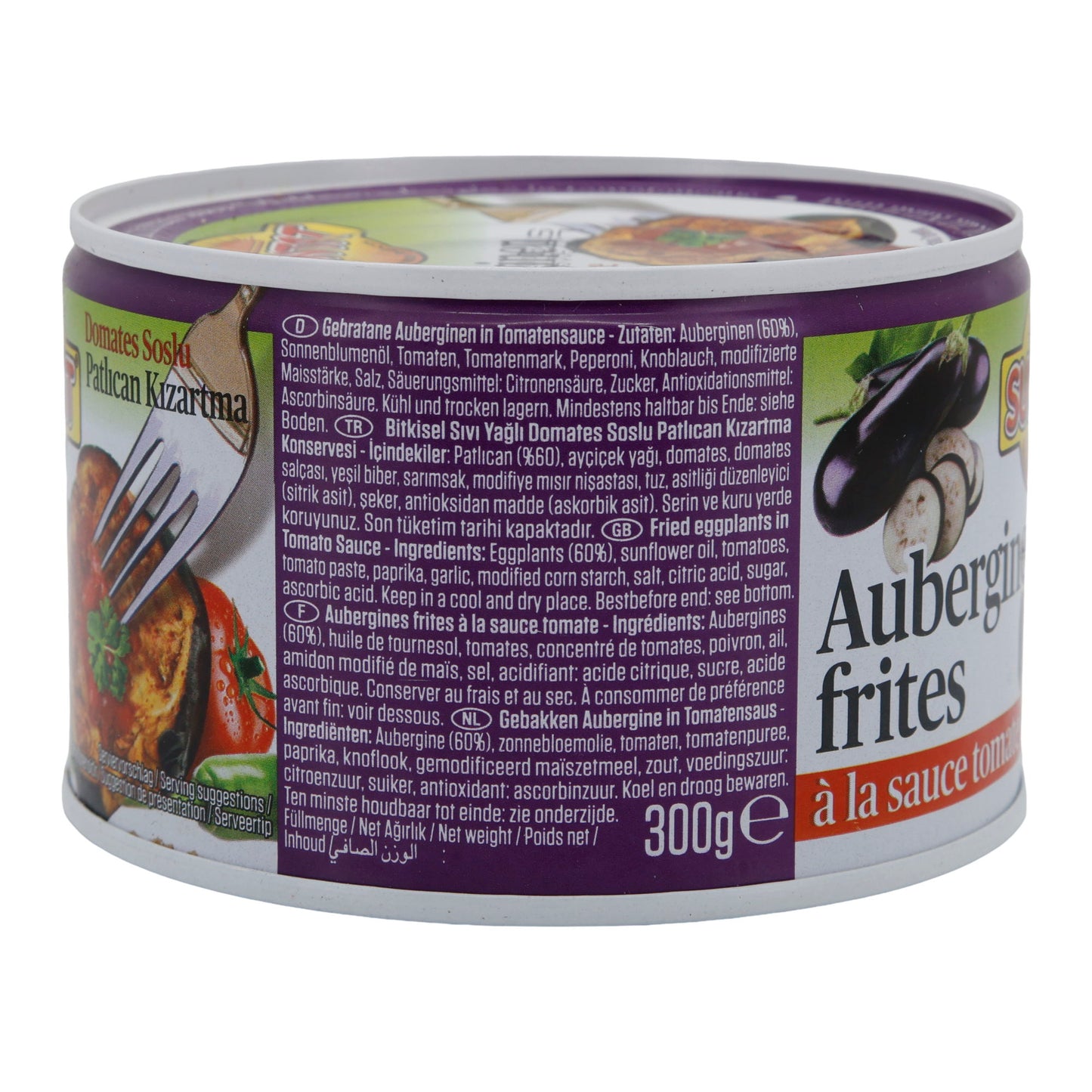 Gebakken aubergines Suntat | Groenten | Mediterraan, pittige tomatensaus | 300 g
