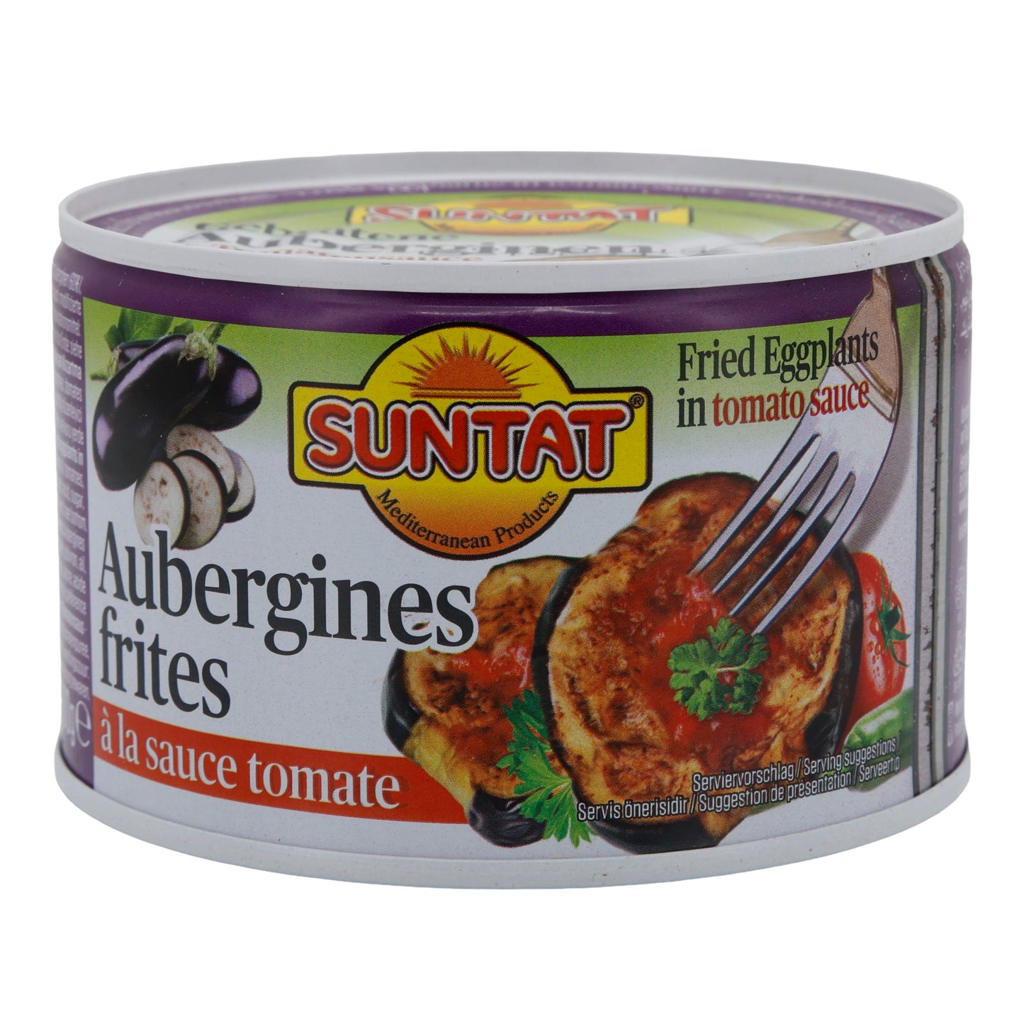 Gebakken aubergines Suntat | Groenten | Mediterraan, pittige tomatensaus | 300 g