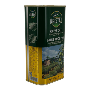 Öl Kristal | Olivenöl | Mischung raffiniert & nativ | 1000 ml