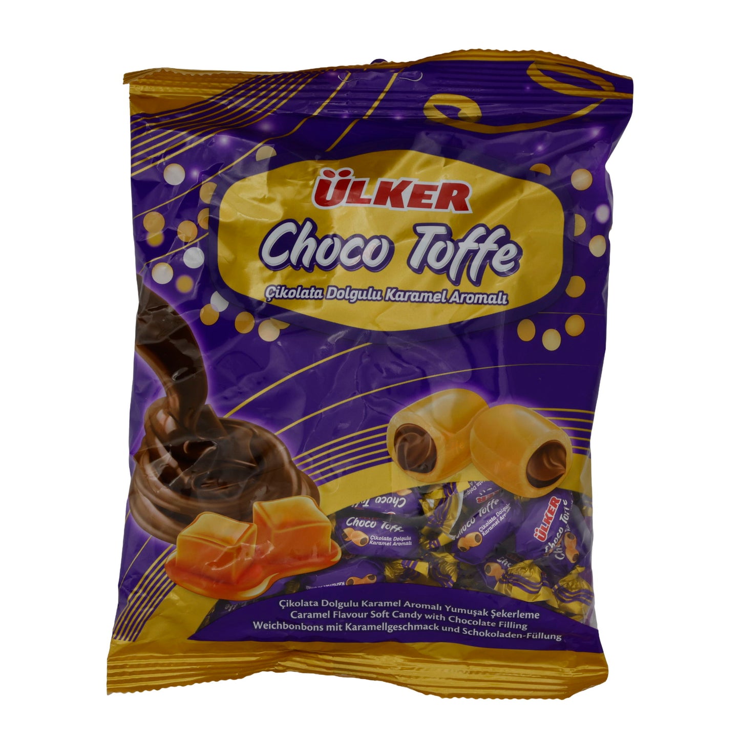 Weichbonbons Ülker | Choco Toffe | Karamellgeschmack, Schokoladenfüllung | 275 g