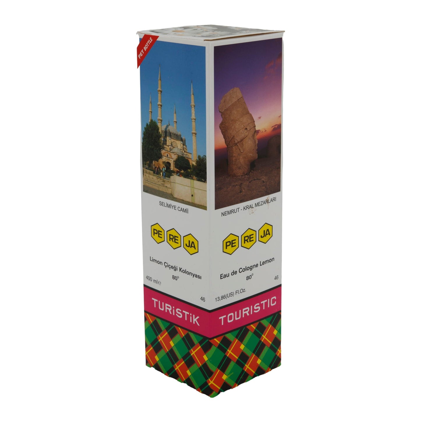 Kolonya Pereja | Kolonya | Limon 80° (Touristik Edition) | 400 ml PEREJA