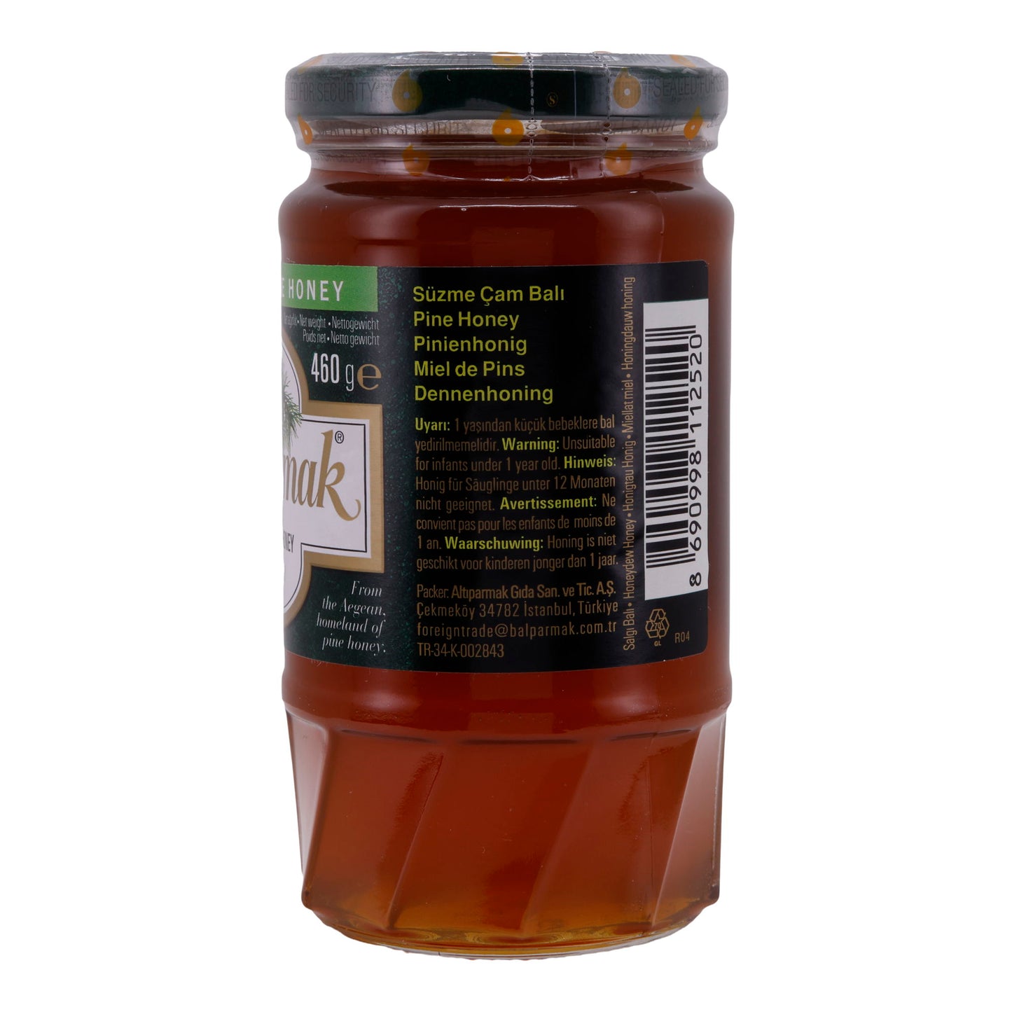 Honig Balparmak | Miel de pin turc en pot | Miel pur et naturel d'Anatolie | 460 g