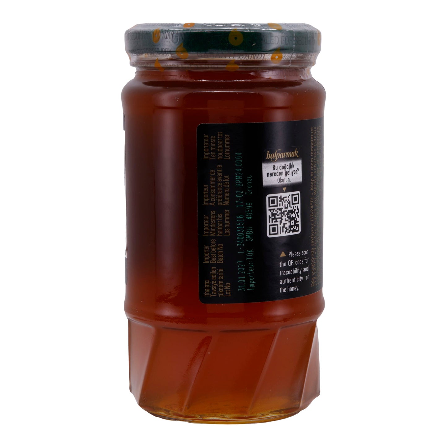 Honig Balparmak | Miel de pin turc en pot | Miel pur et naturel d'Anatolie | 460 g