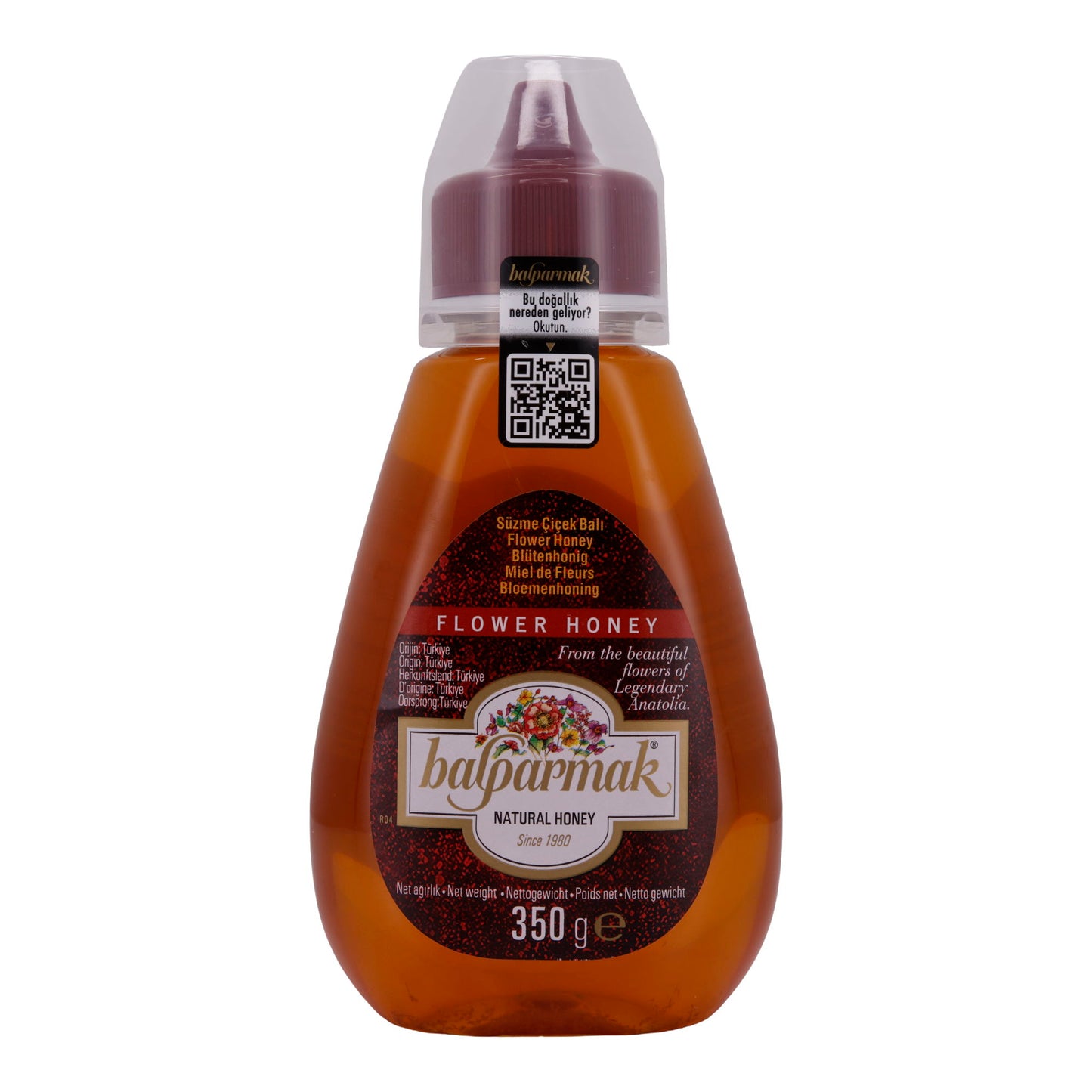 Honig Balparmak | Miel de fleurs | Miel naturel de fleurs d'Anatolie | 350 g
