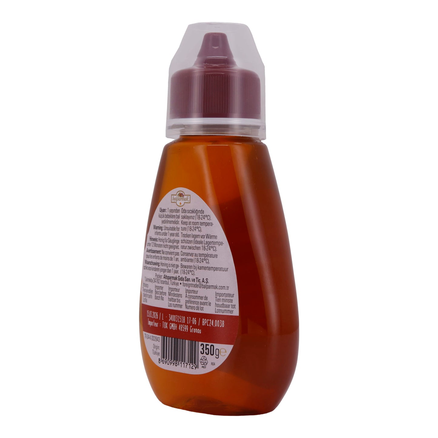 Honig Balparmak | Miel de fleurs | Miel naturel de fleurs d'Anatolie | 350 g