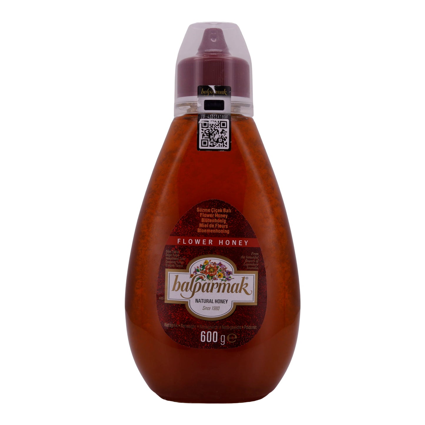 Honig Balparmak | Miel de fleurs | Miel naturel en flacon souple pratique | 600 g
