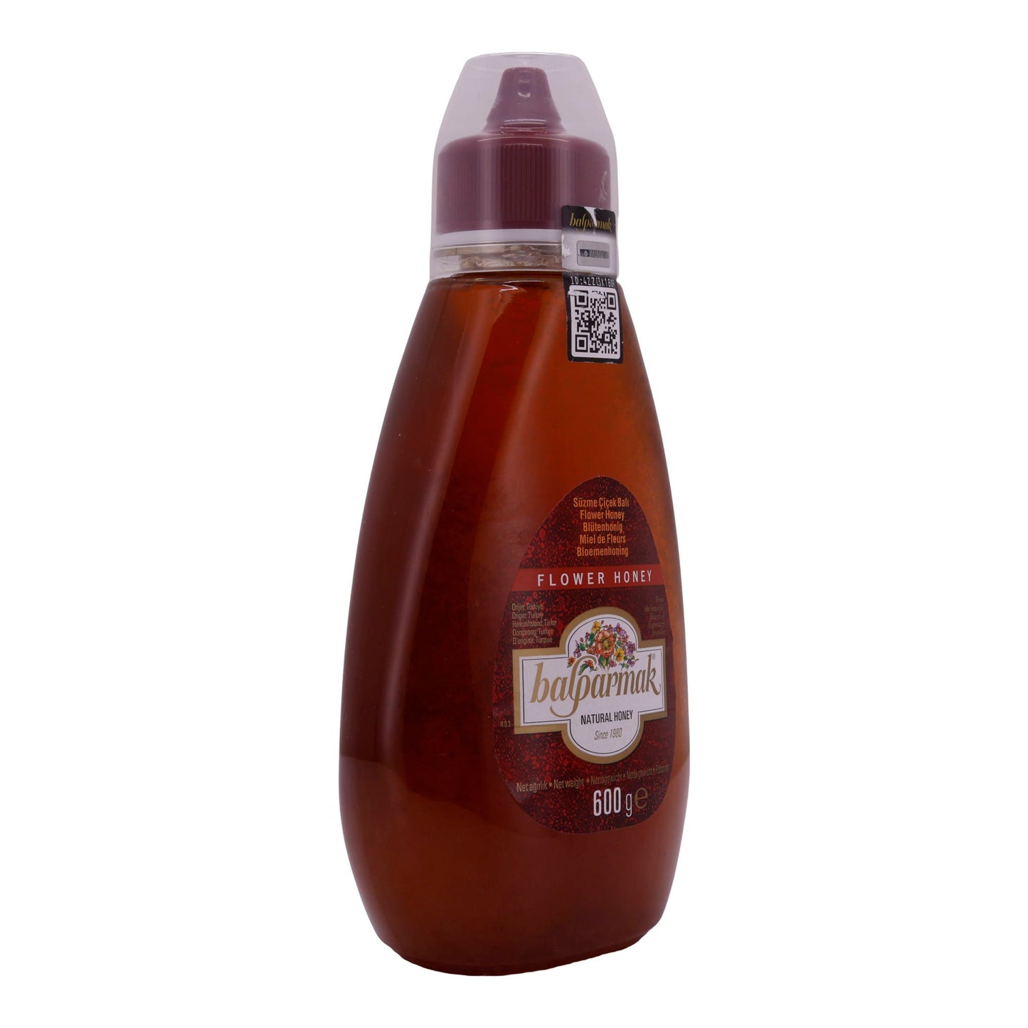 Honig Balparmak | Blütenhonig | Natürlicher Honig in praktischer Squeeze-Flasche | 600 g BALPARMAK