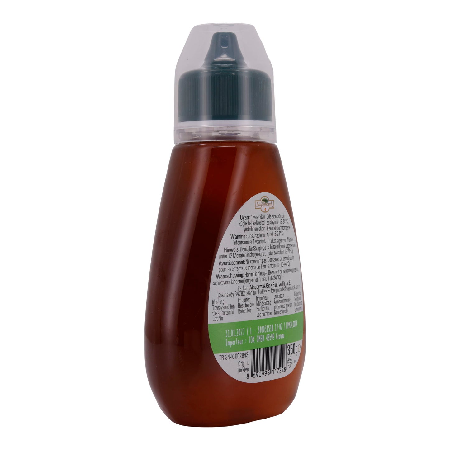 Miele di pino Balparmak | Miele di pino turco | 100% naturale dall'Anatolia | 350 g