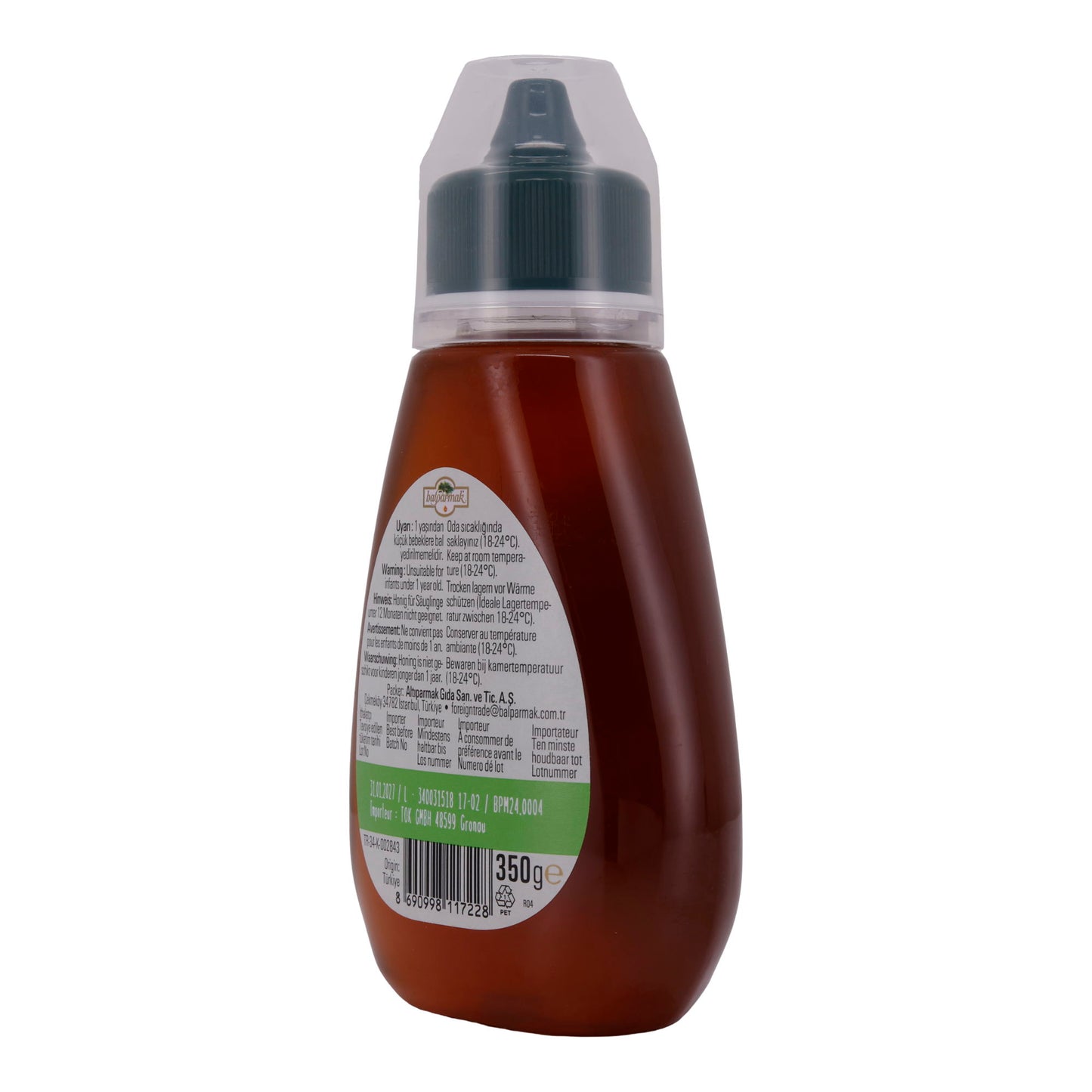 Miele di pino Balparmak | Miele di pino turco | 100% naturale dall'Anatolia | 350 g