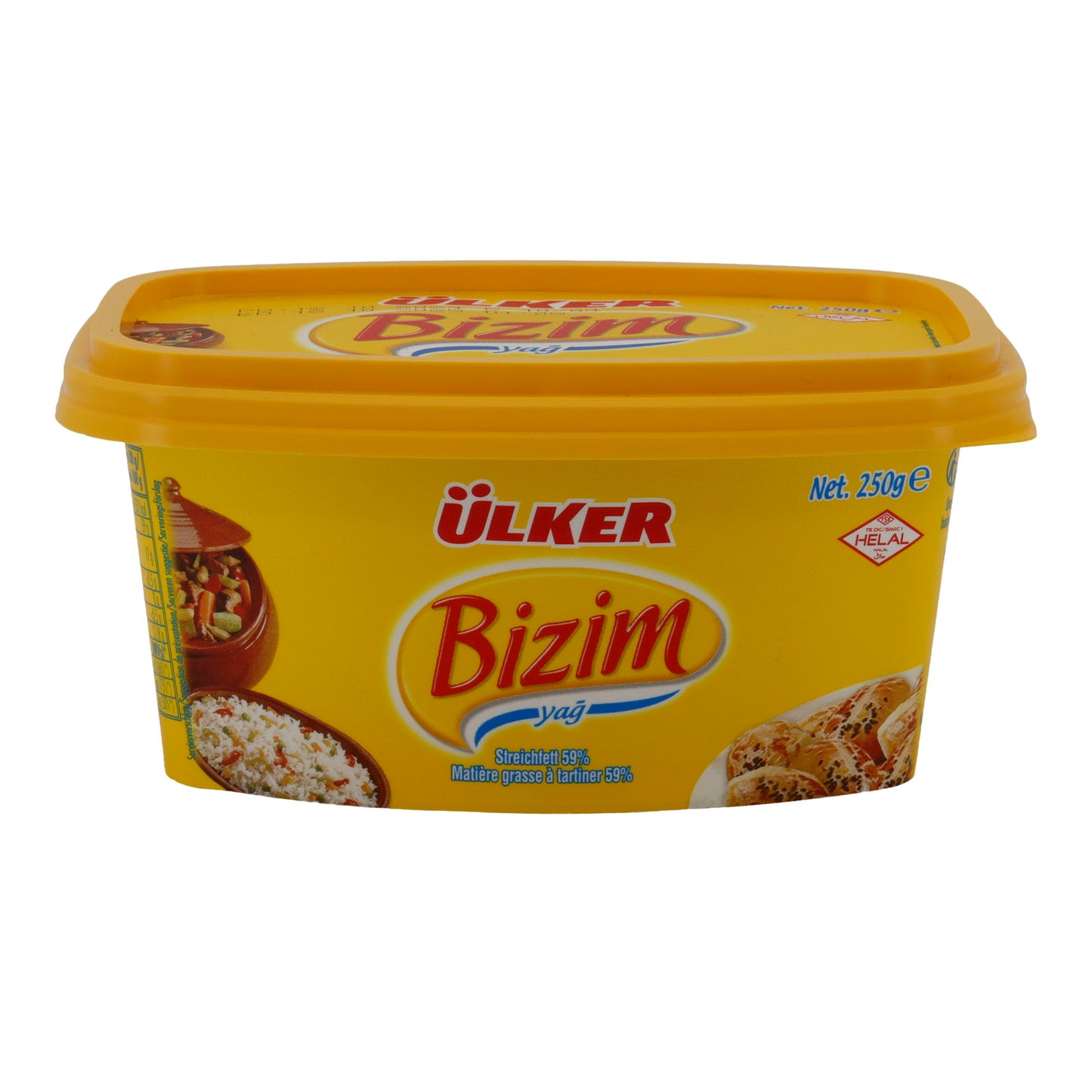 Streichfett Ülker Bizim Yağ | 59 % Fett | Vielseitige Anwendungen | 250 g