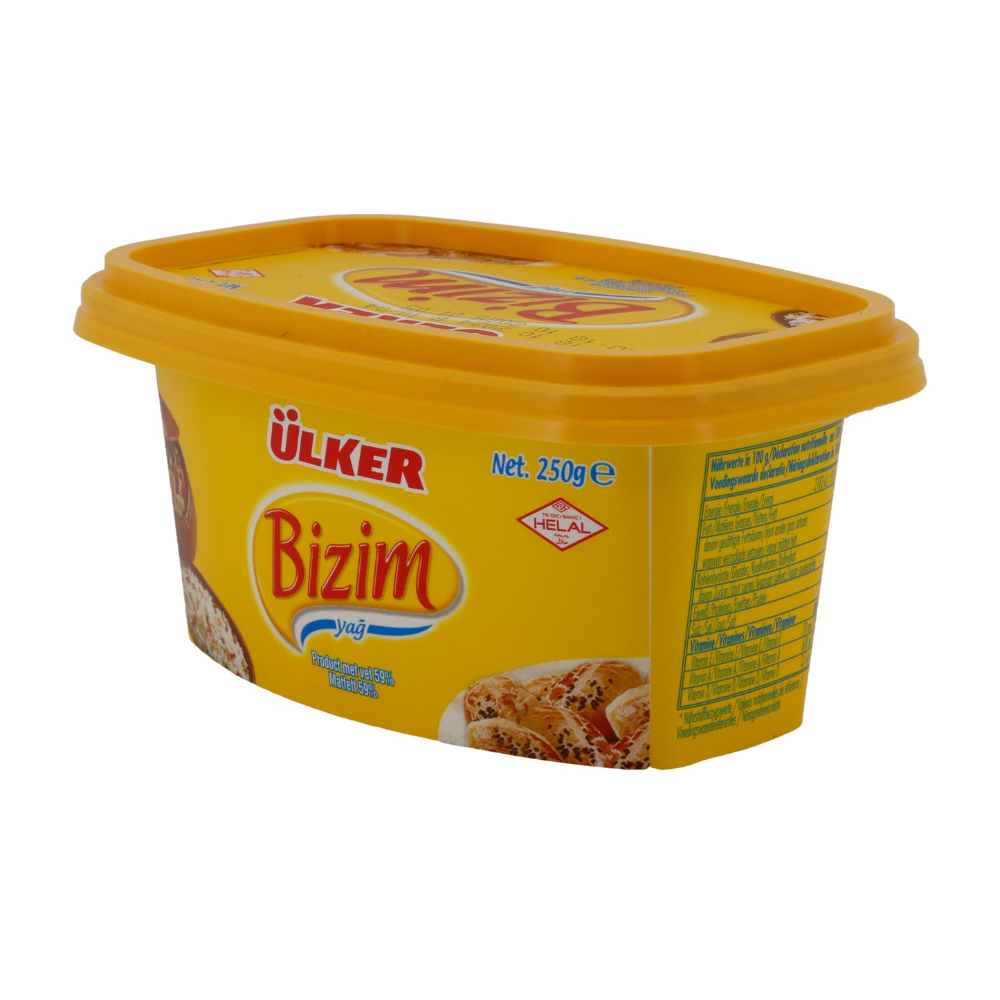 Streichfett Ülker Bizim Yağ | 59 % Fett | Vielseitige Anwendungen | 250 g