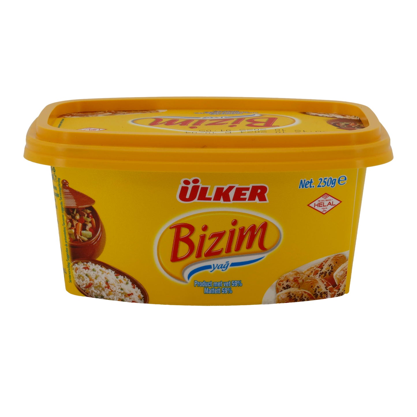 Streichfett Ülker Bizim Yağ | 59 % Fett | Vielseitige Anwendungen | 250 g