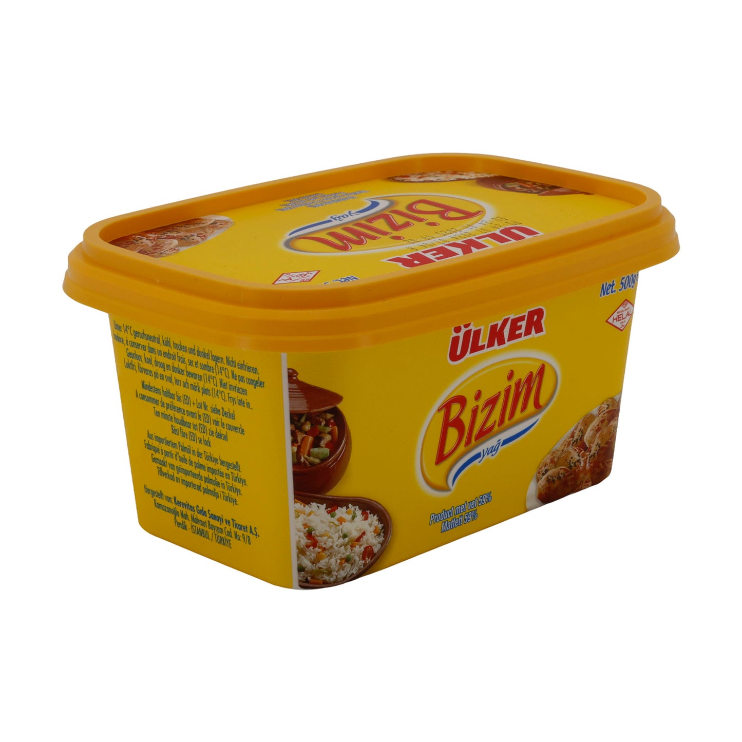 Streichfett Ülker Bizim Yağ | Pflanzenfett | Vielseitig einsetzbar für Kochen, Braten & Backen | 500 g