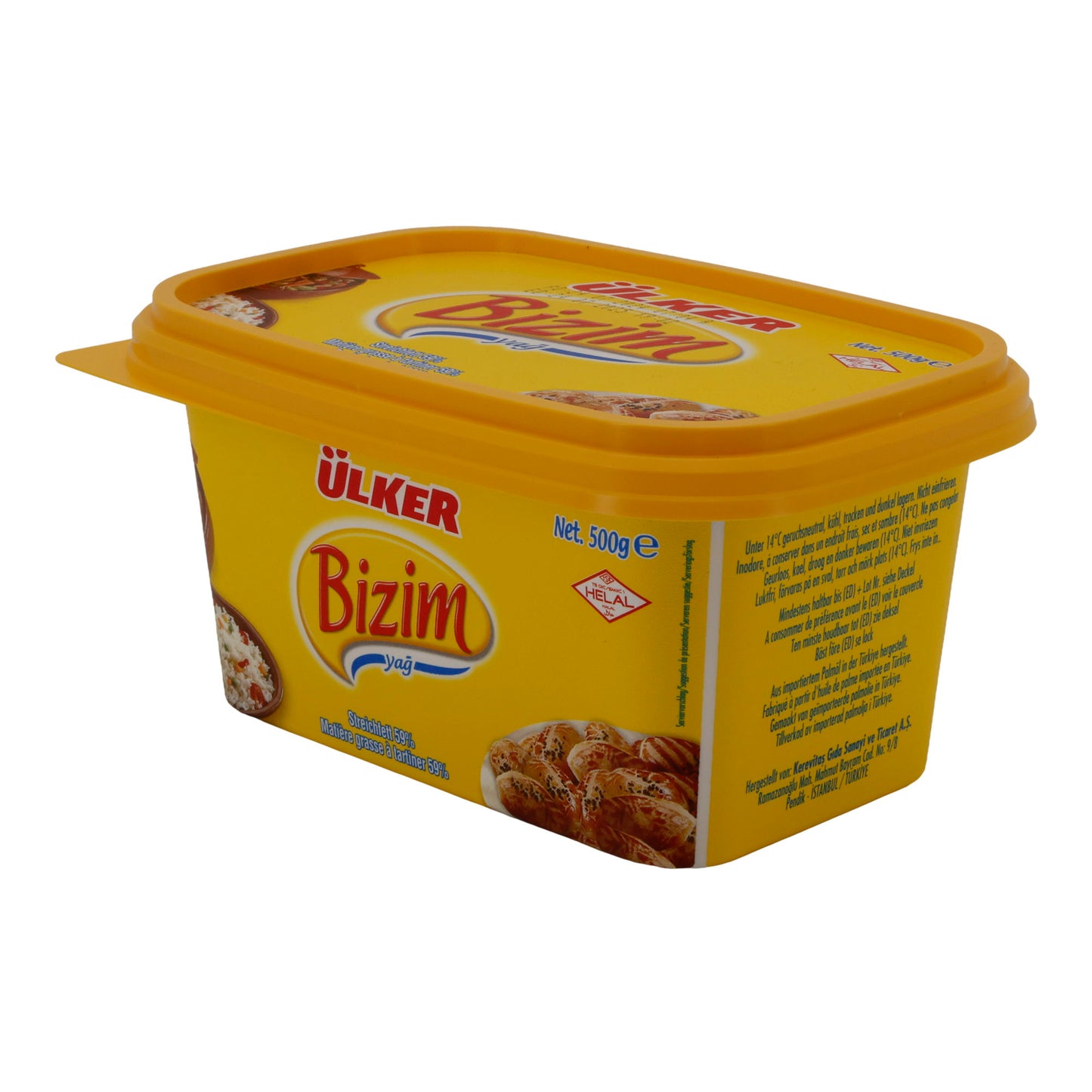 Streichfett Ülker Bizim Yağ | Pflanzenfett | Vielseitig einsetzbar für Kochen, Braten & Backen | 500 g