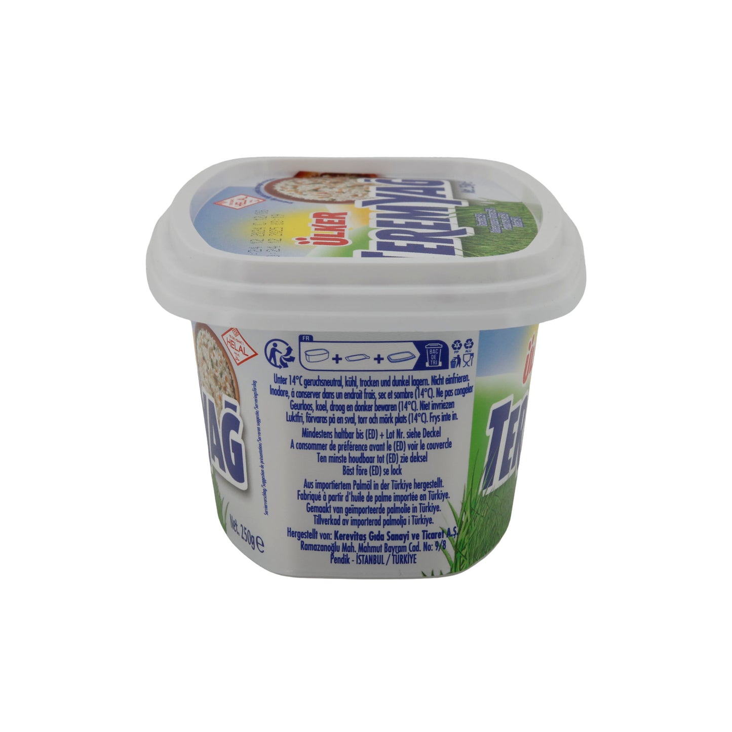 Alternative au beurre Ülker Teremyağ | Tartinable | 59 % de matière grasse pour des utilisations polyvalentes | 250 g