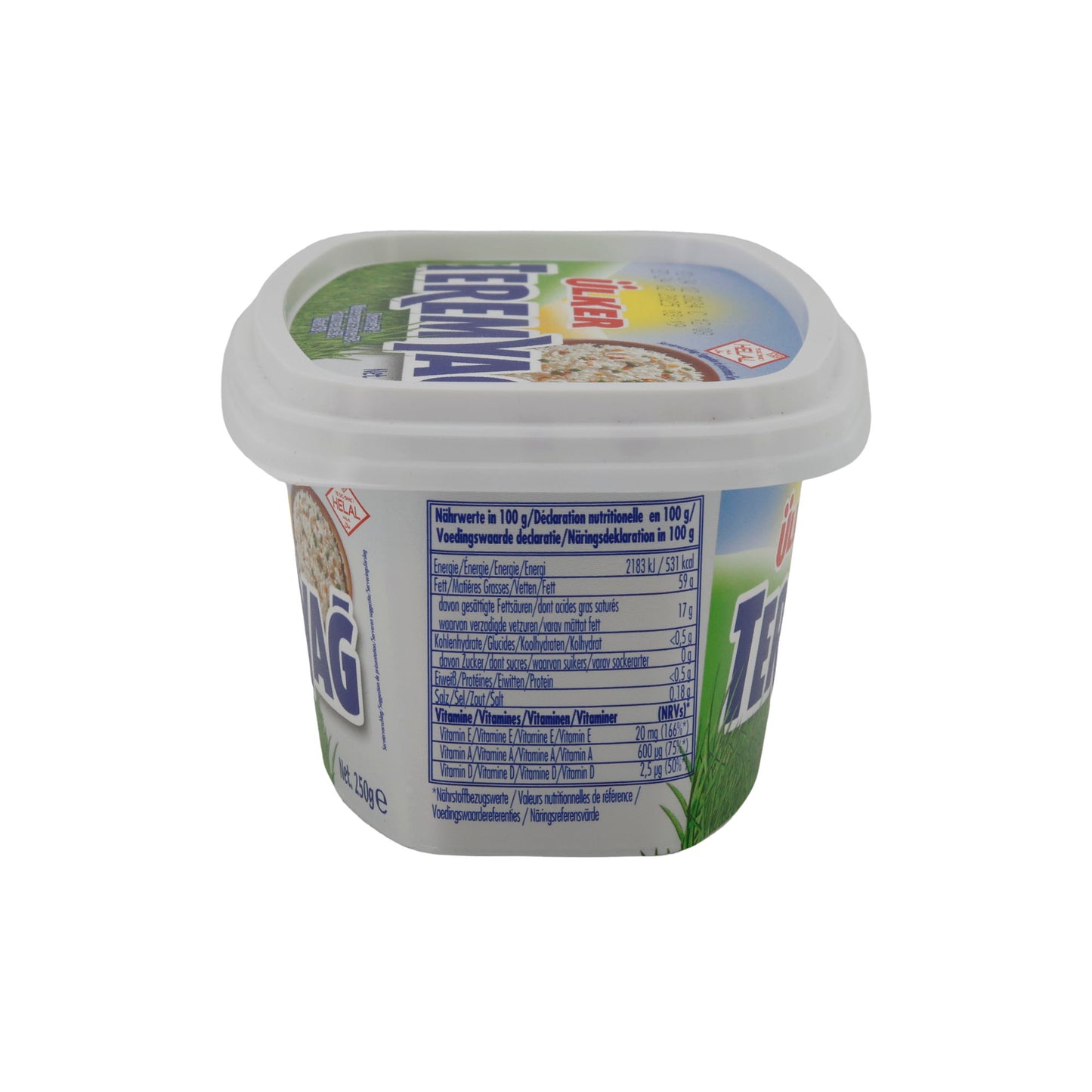 Alternative au beurre Ülker Teremyağ | Tartinable | 59 % de matière grasse pour des utilisations polyvalentes | 250 g