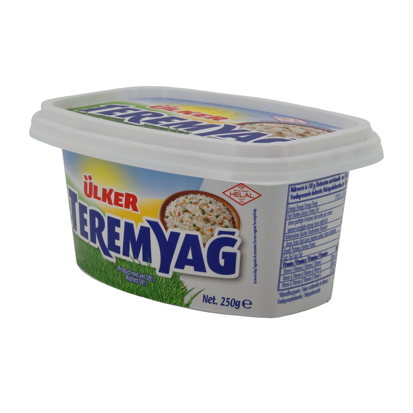 Alternative au beurre Ülker Teremyağ | Tartinable | 59 % de matière grasse pour des utilisations polyvalentes | 250 g