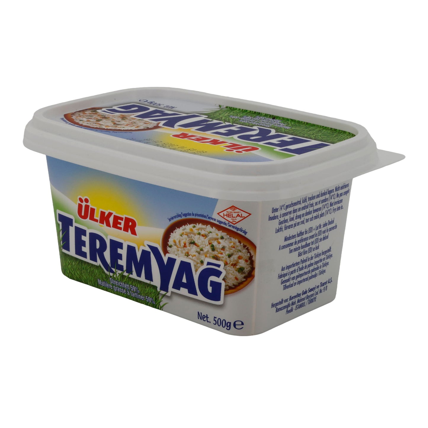 Streichfett Ülker Teremyağ | Pflanzenfett | Vielseitiges Streichfett für Brot | 500 g