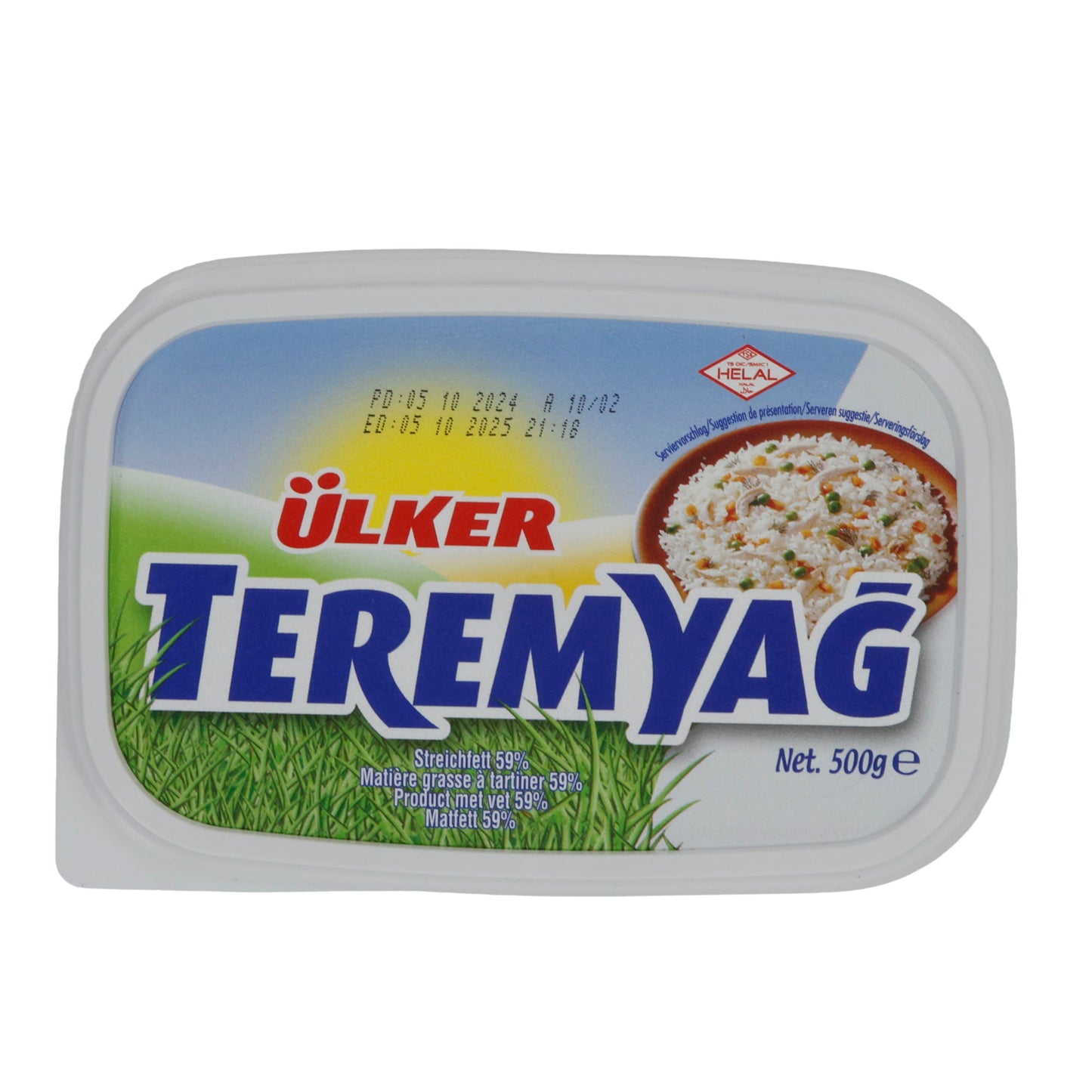 Streichfett Ülker Teremyağ | Pflanzenfett | Vielseitiges Streichfett für Brot | 500 g