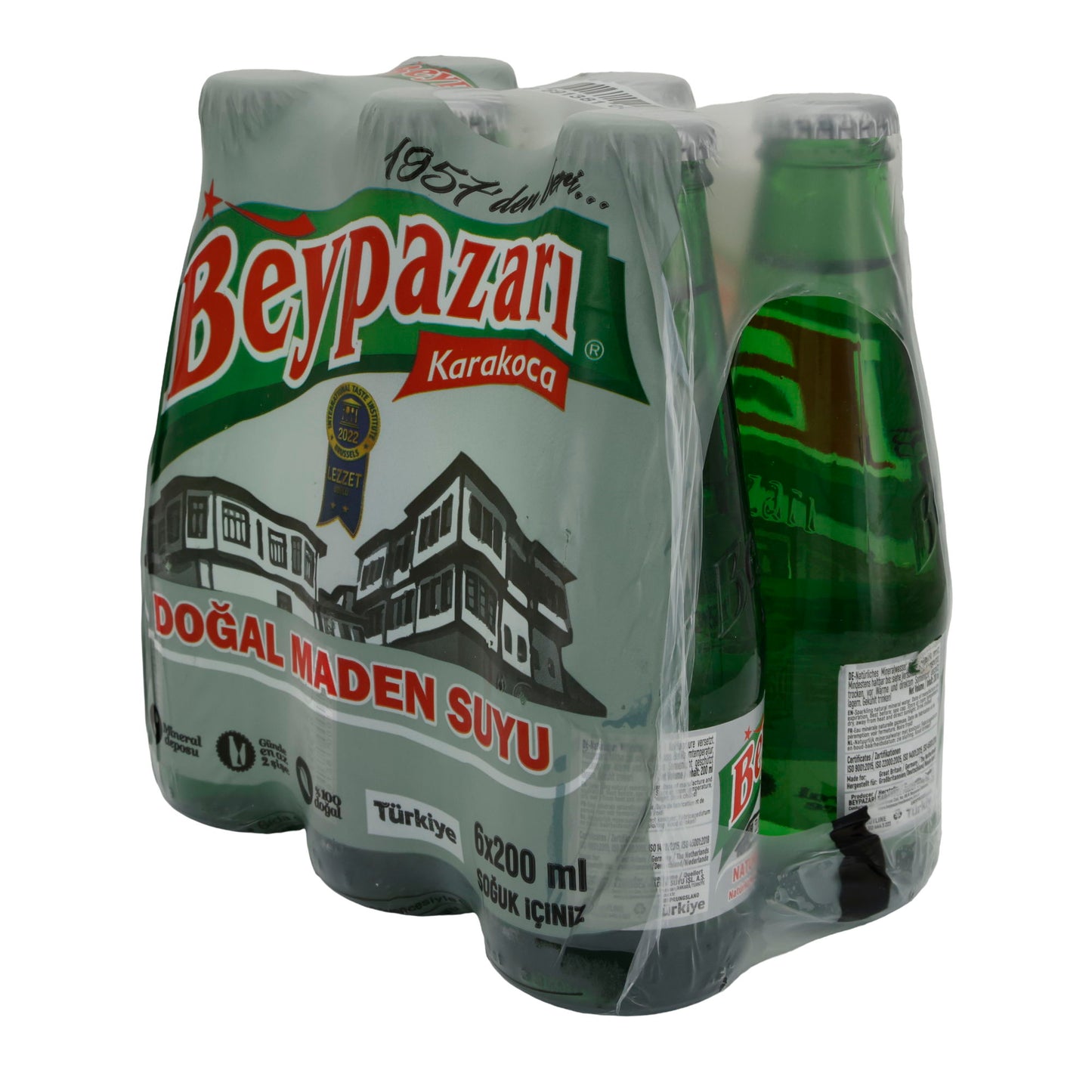 Mineralwasser Beypazarı Karakoca | Doğal Mineralli Su | Türkiye'den Taze Mineralli Su | 6 × 200 ml