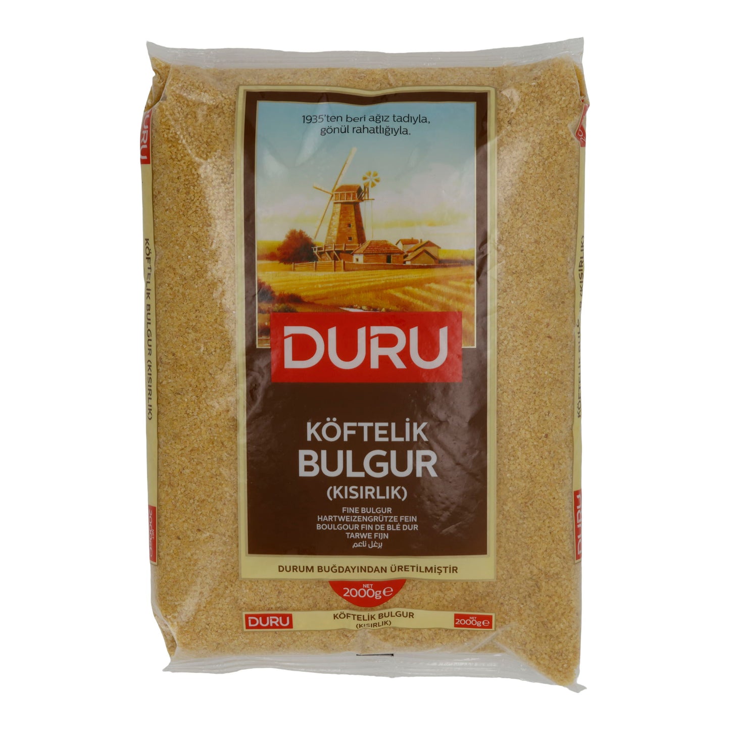 Fine Bulgur Duru Köftelik Bulgur | Grains | for Kısır | 2000 g