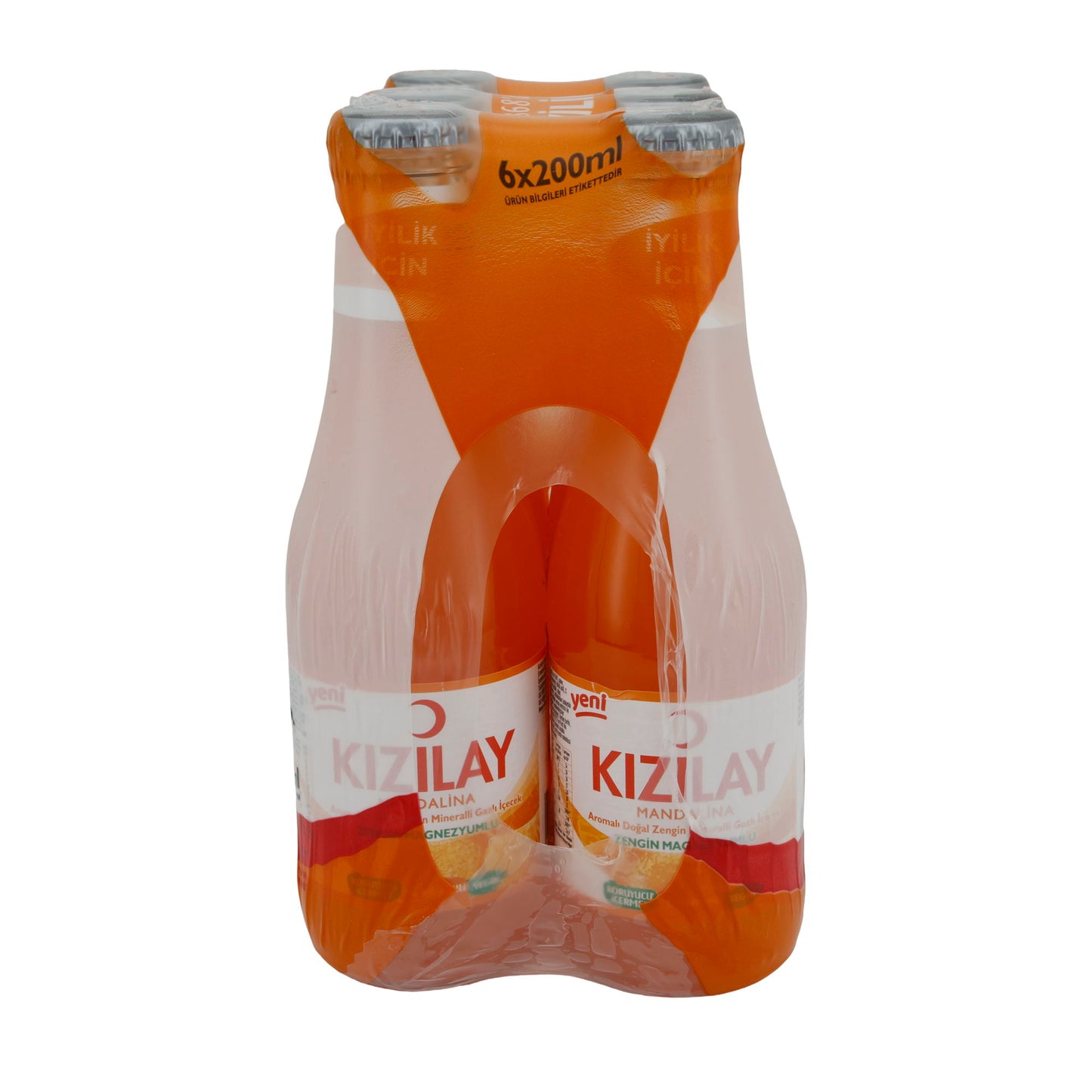 Mineralwasser Kızılay | Mandalina Aromalı | C Vitamini ile Zenginleştirilmiş | 6 x 200 ml