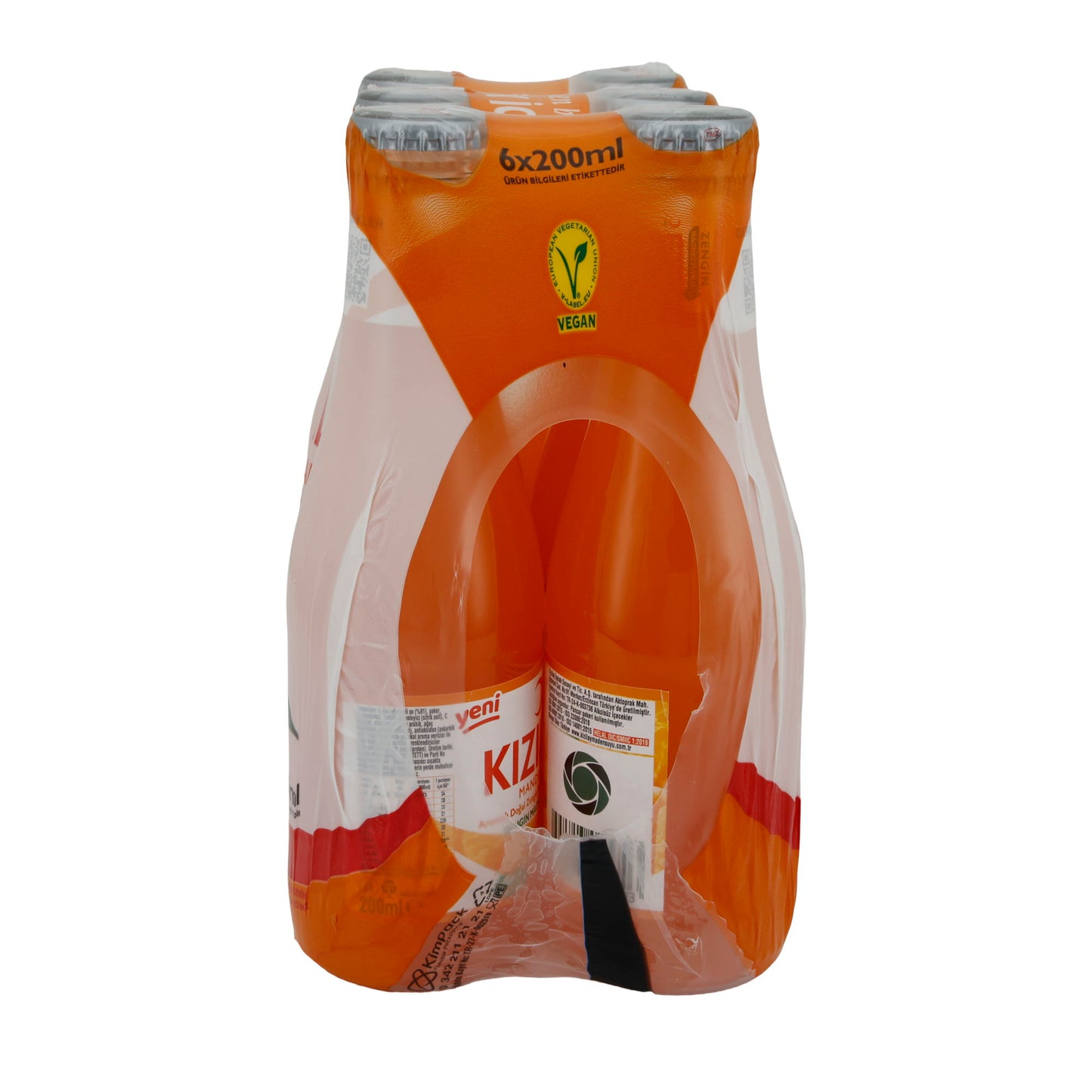 Mineralwasser Kızılay | Mandalina Aromalı | C Vitamini ile Zenginleştirilmiş | 6 x 200 ml