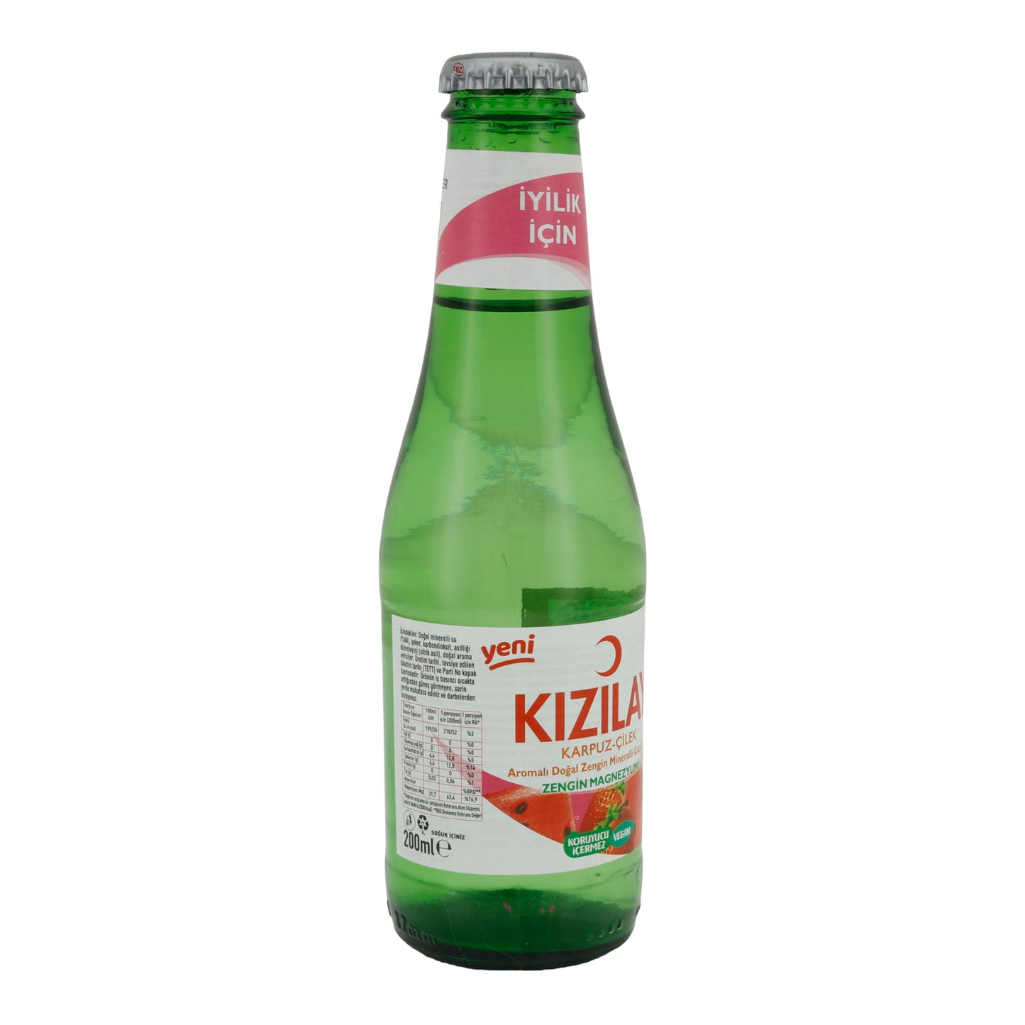 Getränk Kızılay | Karpuz-Çilek | Wassermelone-Erdbeer, mit Mineralien | 200ml