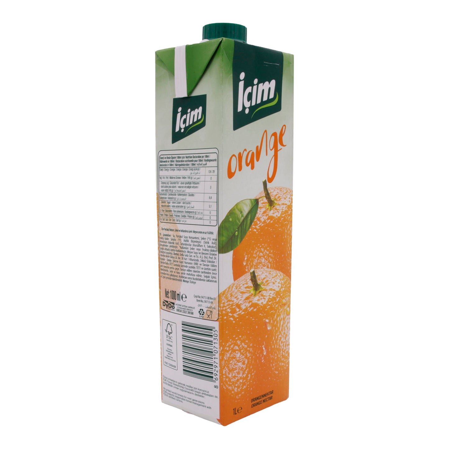 Orangennektar İçim | Saft | 50 % Fruchtgehalt, erfrischend | 1 L ICIM