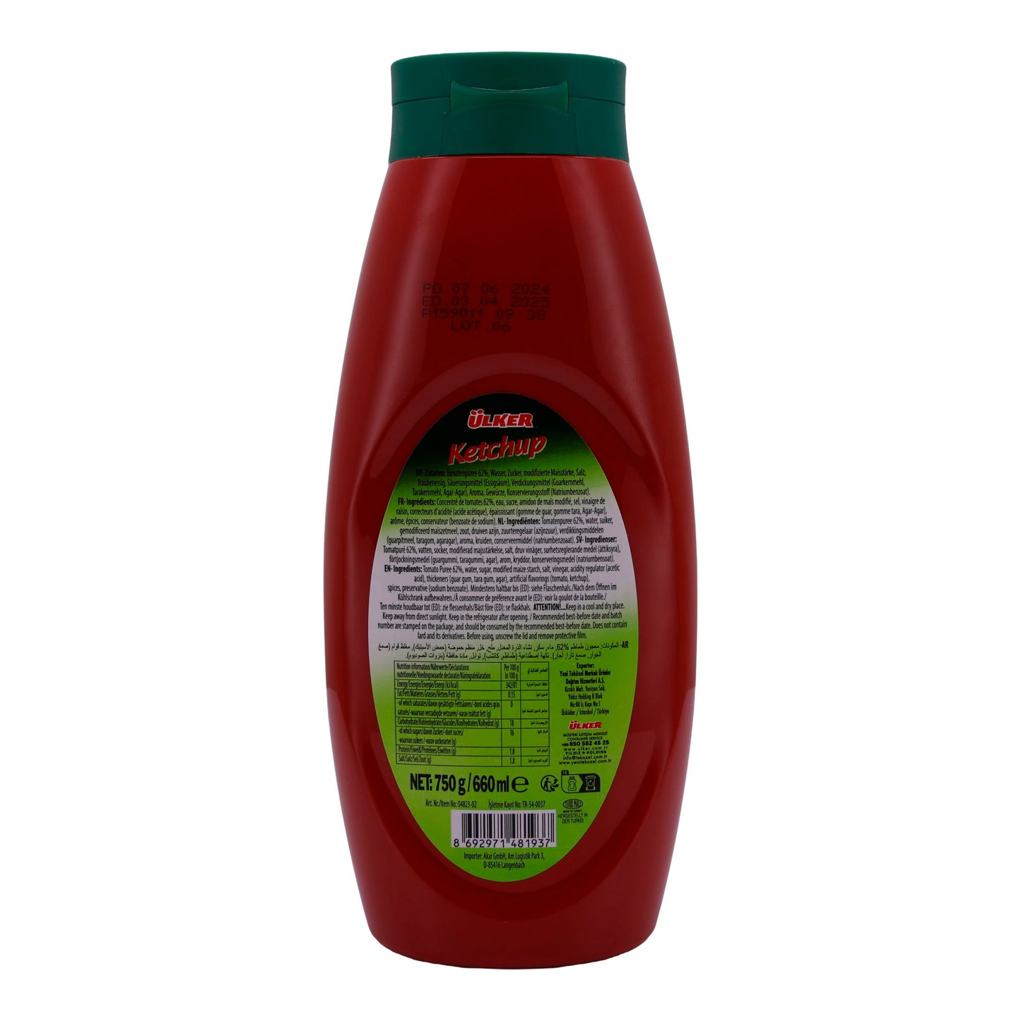 Ketchup Ülker | Bizim Ketchup | Klassisch, vielseitig | 750 g