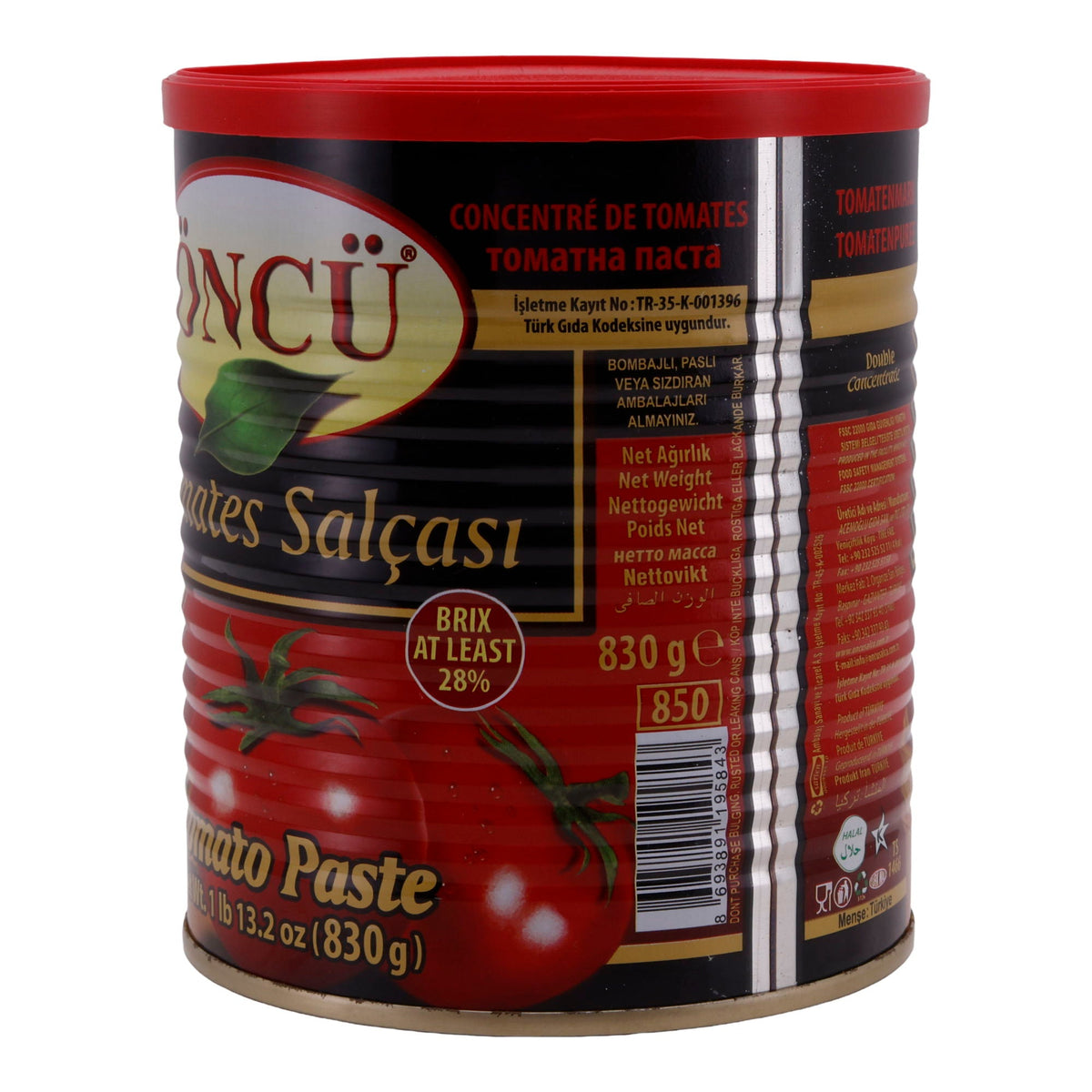 Tomatenmark Öncü | Tomatenpaste | Hochwertig, aus der Türkei | 830 g Dose ÖNCÜ