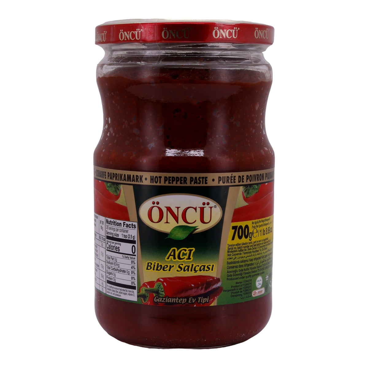 Paprikapaste Öncü | Aci Biber Salçası | Scharf, Gazianteper Art | 700 g ÖNCÜ