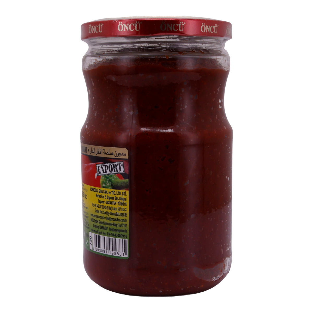 Paprikapaste Öncü | Aci Biber Salçası | Scharf, Gazianteper Art | 700 g ÖNCÜ