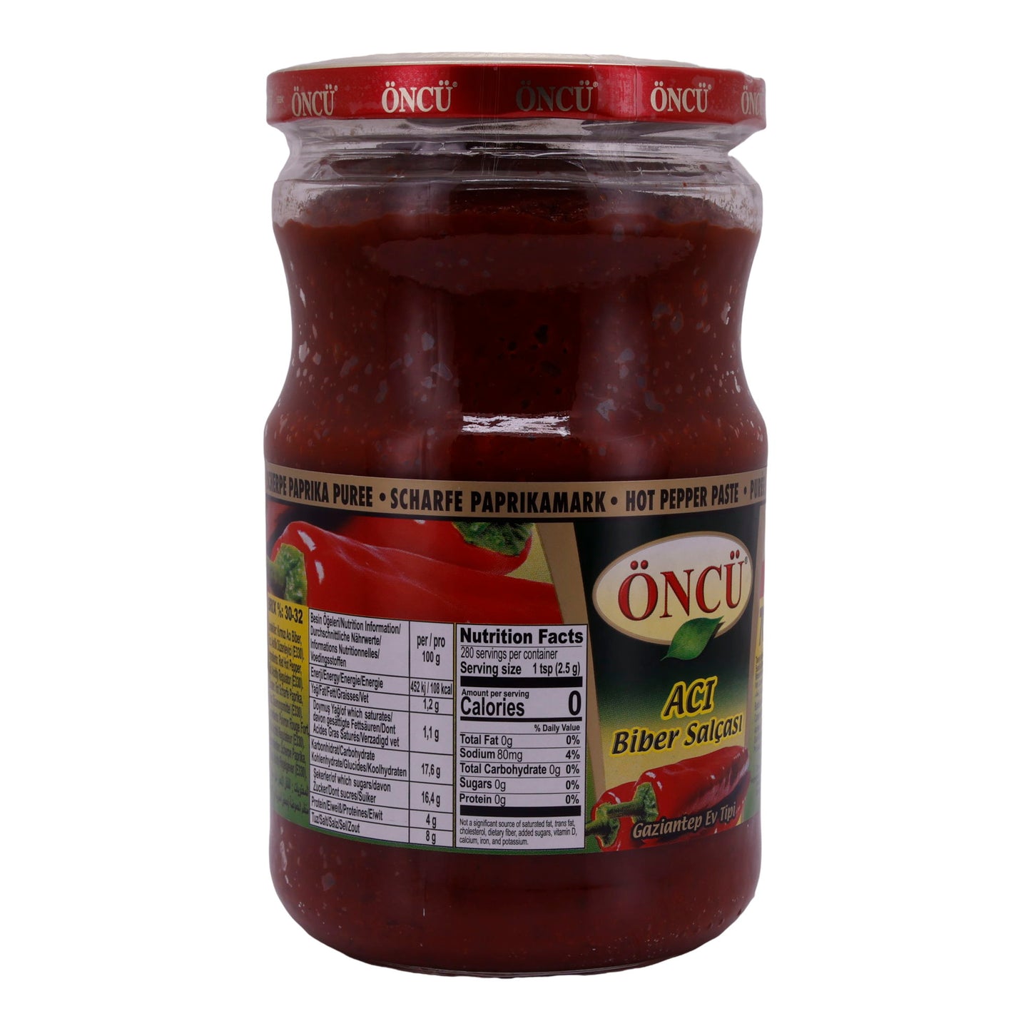 Pasta di peperoncino Öncü | Aci Biber Salçası | Piccante, stile Gaziantep | 700 g