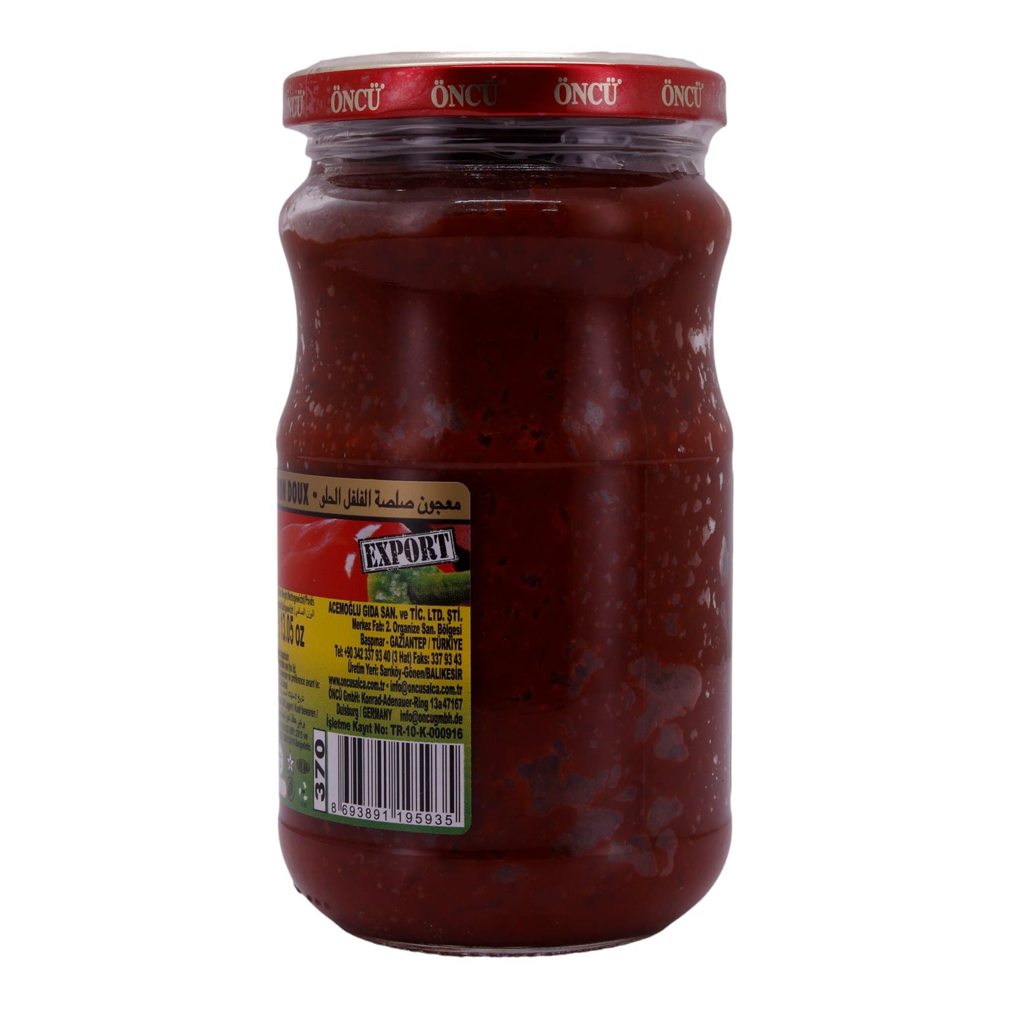 Paprikapaste Öncü | Tatlı Biber Salçası | Mild, Gaziantep | 370 g