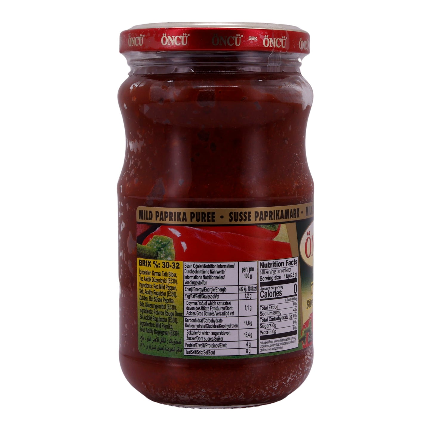 Paprikapaste Öncü | Tatlı Biber Salçası | Mild, Gaziantep | 370 g