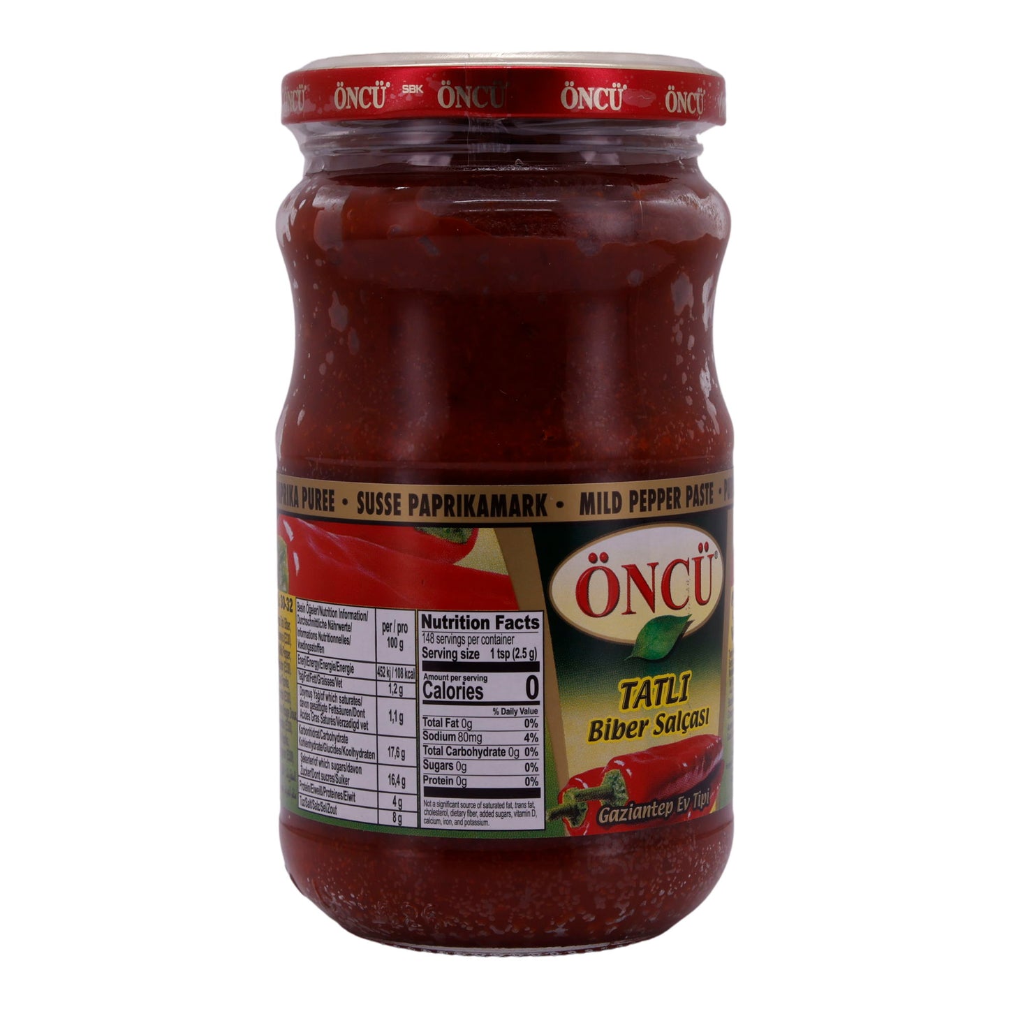 Paprikapaste Öncü | Tatlı Biber Salçası | Mild, Gaziantep | 370 g