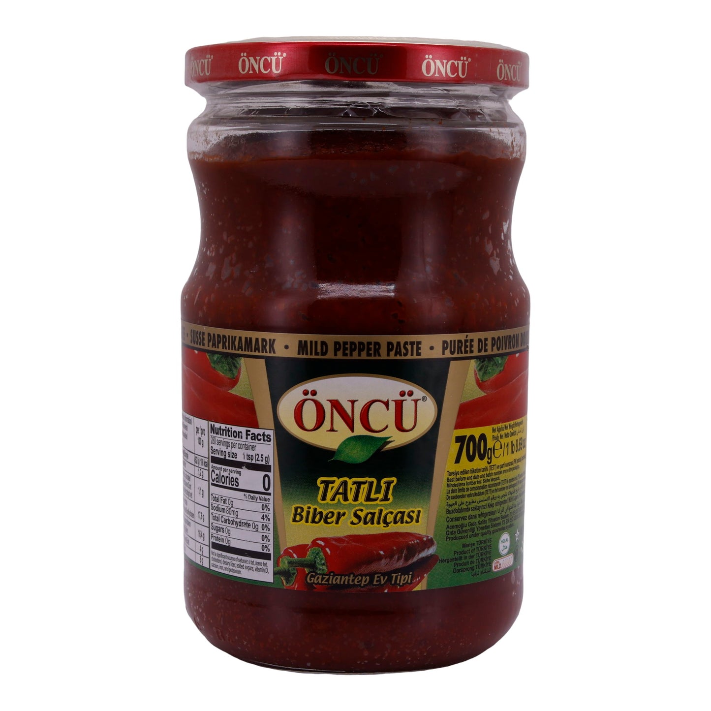 Paprikapasta Öncü | Tatli Biber Salçası | Zoet, voor sauzen & dips | 700 g
