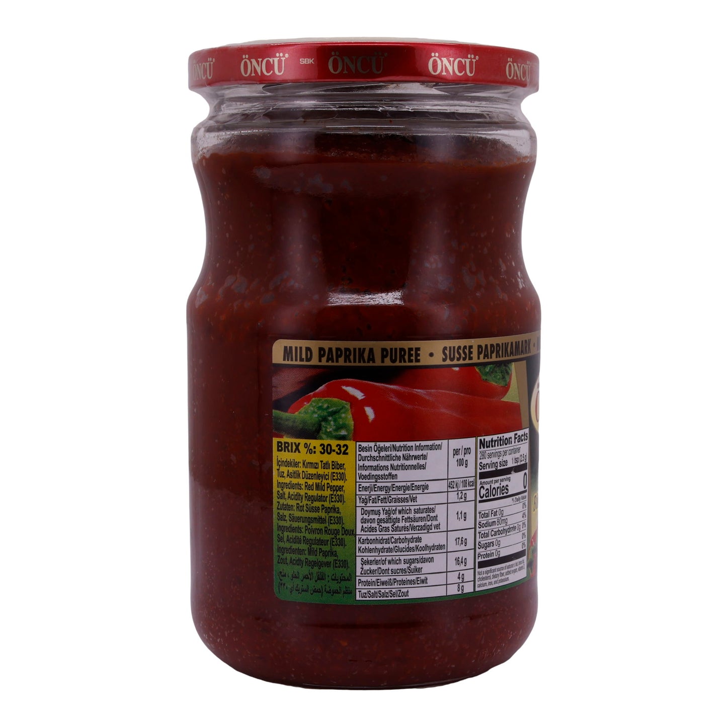 Paprikapasta Öncü | Tatli Biber Salçası | Zoet, voor sauzen & dips | 700 g