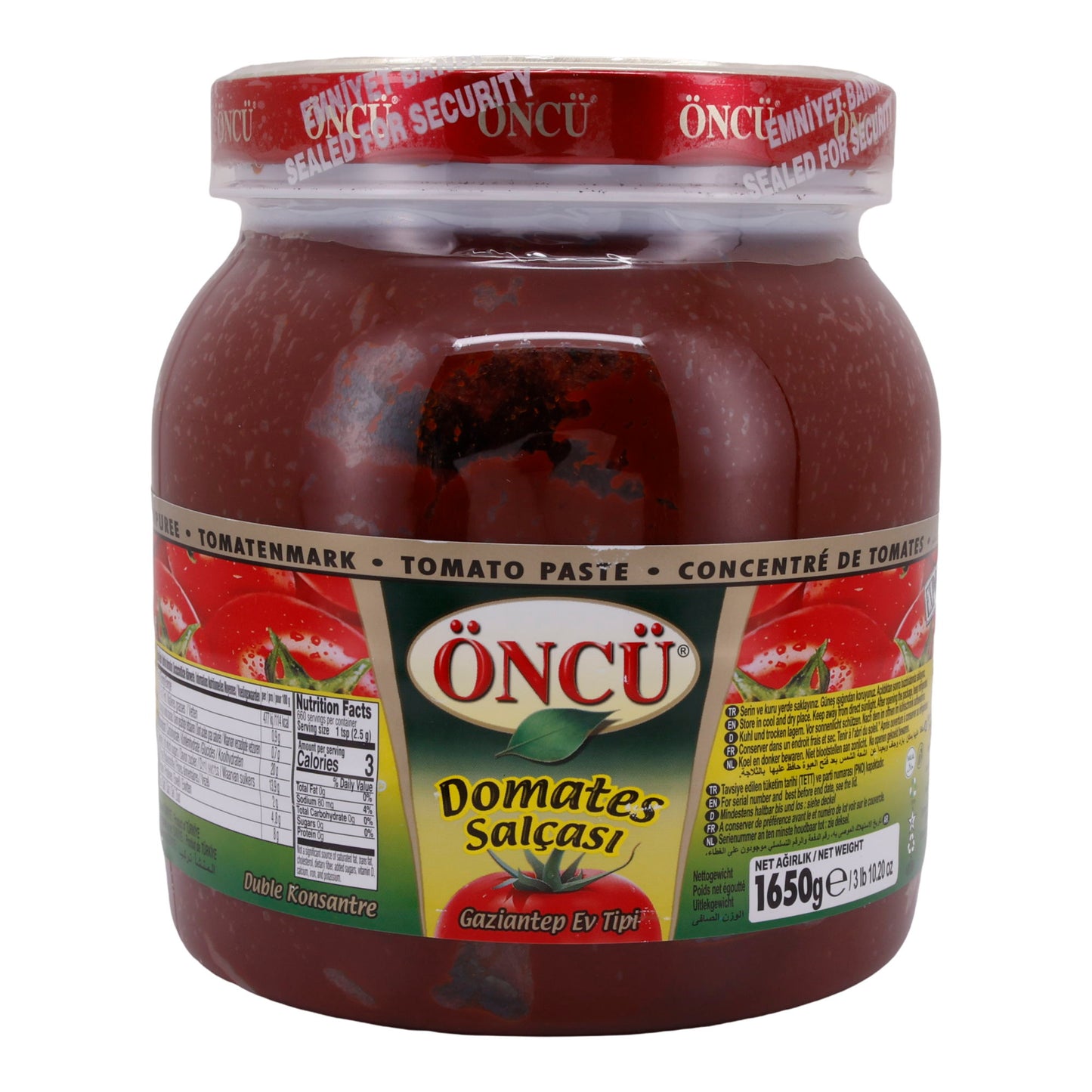 Tomatenmark Öncü | Hochwertig | Aus Türkei | 1650 g