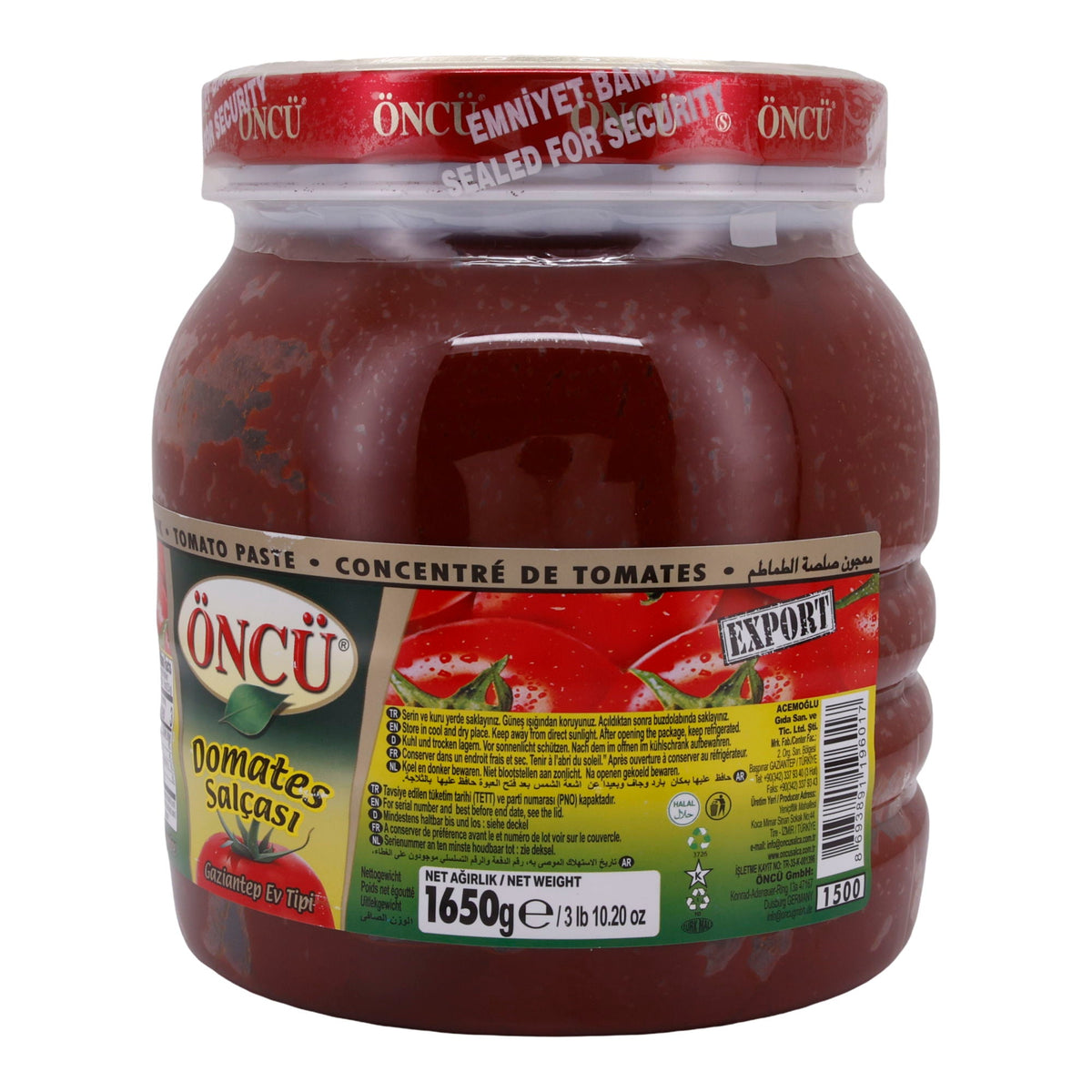 Tomatenmark Öncü | Hochwertig | Aus Türkei | 1650 g ÖNCÜ