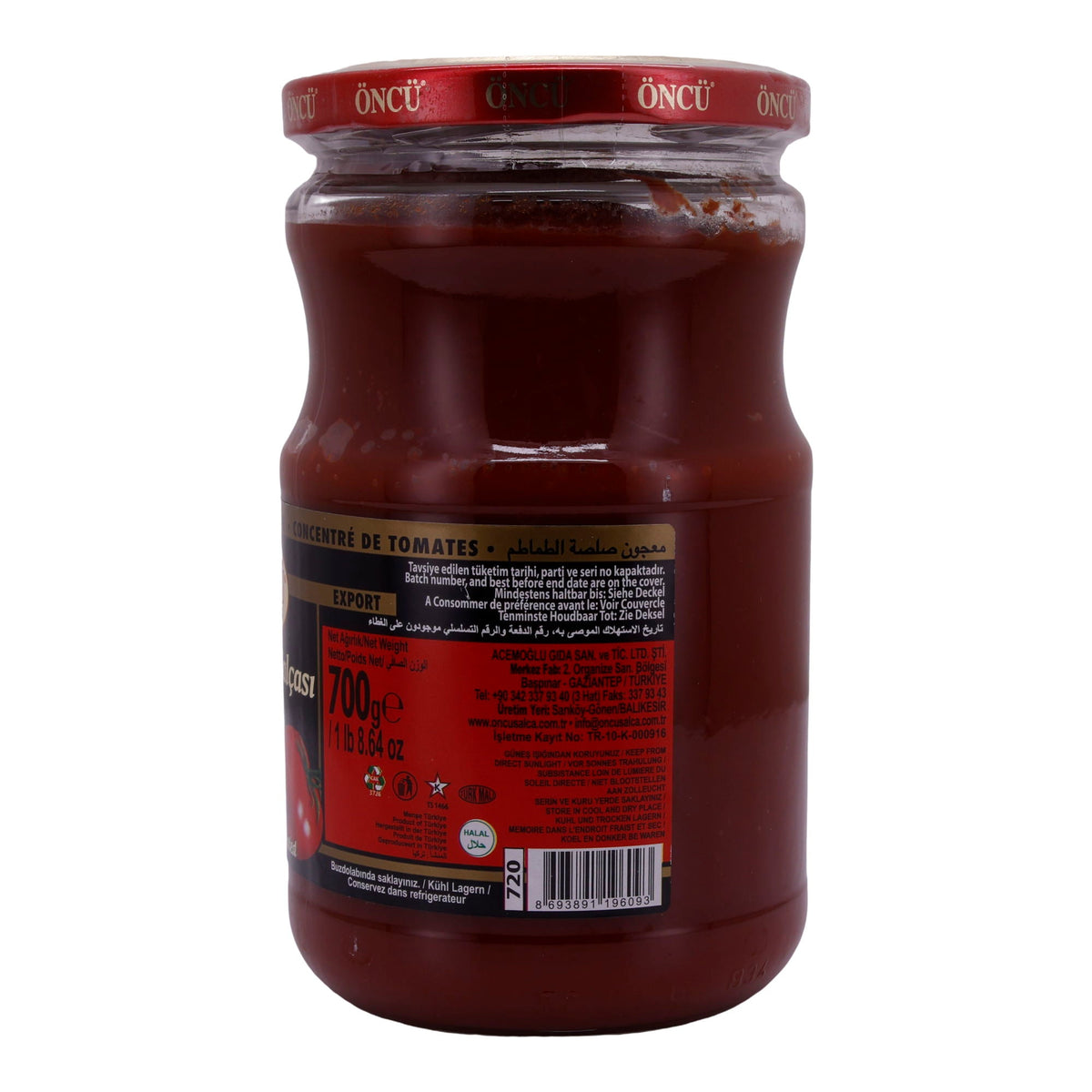 Tomatenmark Öncü | Doppelt konzentriert | Hochwertig, intensiv | 700 g ÖNCÜ