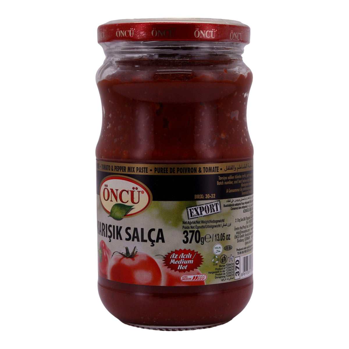 Tomaten- und Paprikamark Öncü | Karışık Salça | Mischung | 370 g – Für die Zubereitung von Saucen und mehr ÖNCÜ