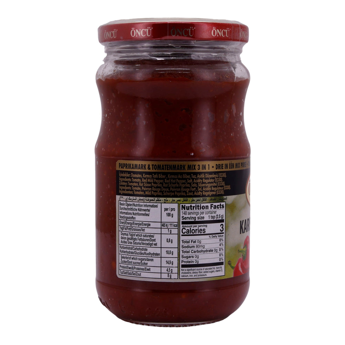 Tomaten- und Paprikamark Öncü | Karışık Salça | Mischung | 370 g – Für die Zubereitung von Saucen und mehr ÖNCÜ